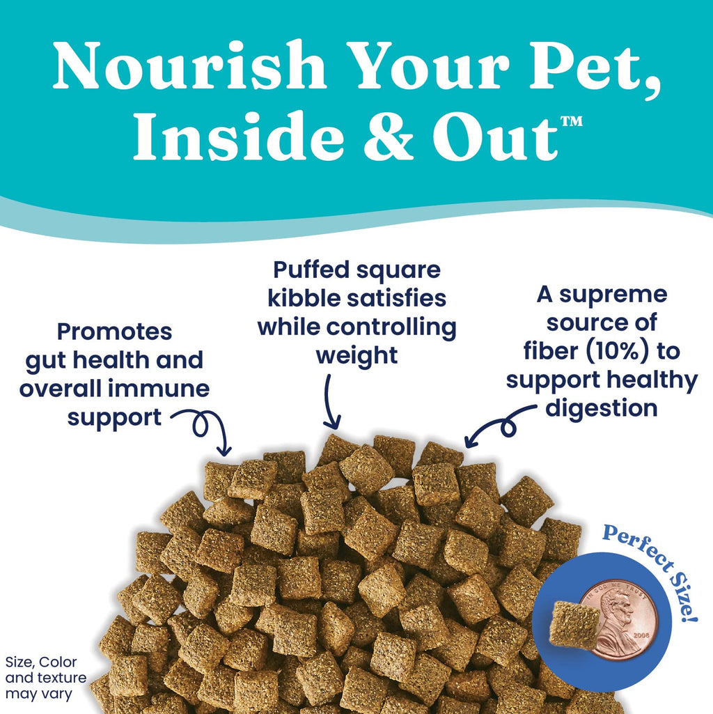 Solid Gold Toy & Small Breed Dry Dog Food Small Bites – Real Beef, Grain Free, Gluten Free, High Fiber Kibble with Probiotics for Gut Health & Digestion Support – Healthy Dog Food All Ages – 4LB