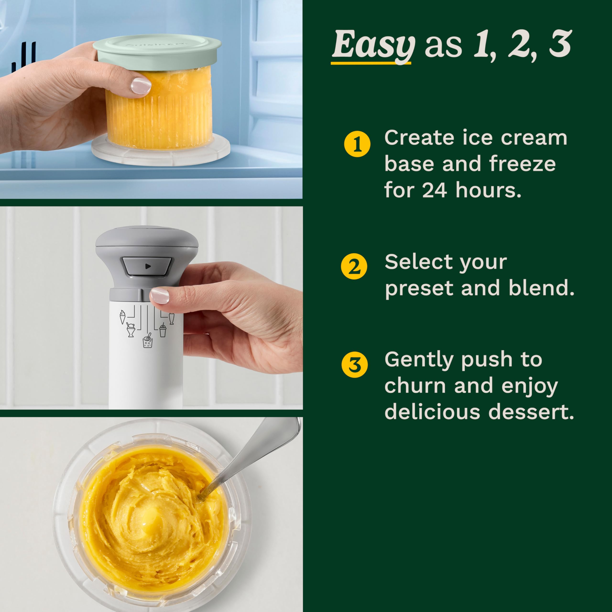 Cuisinart Ice Cream Maker Machine, 2-Quart Stainless Steel Frozen Yogurt, Gelato, Sorbet, Ready in 20 Minutes, LCD Screen and Timer (ICE-70C)