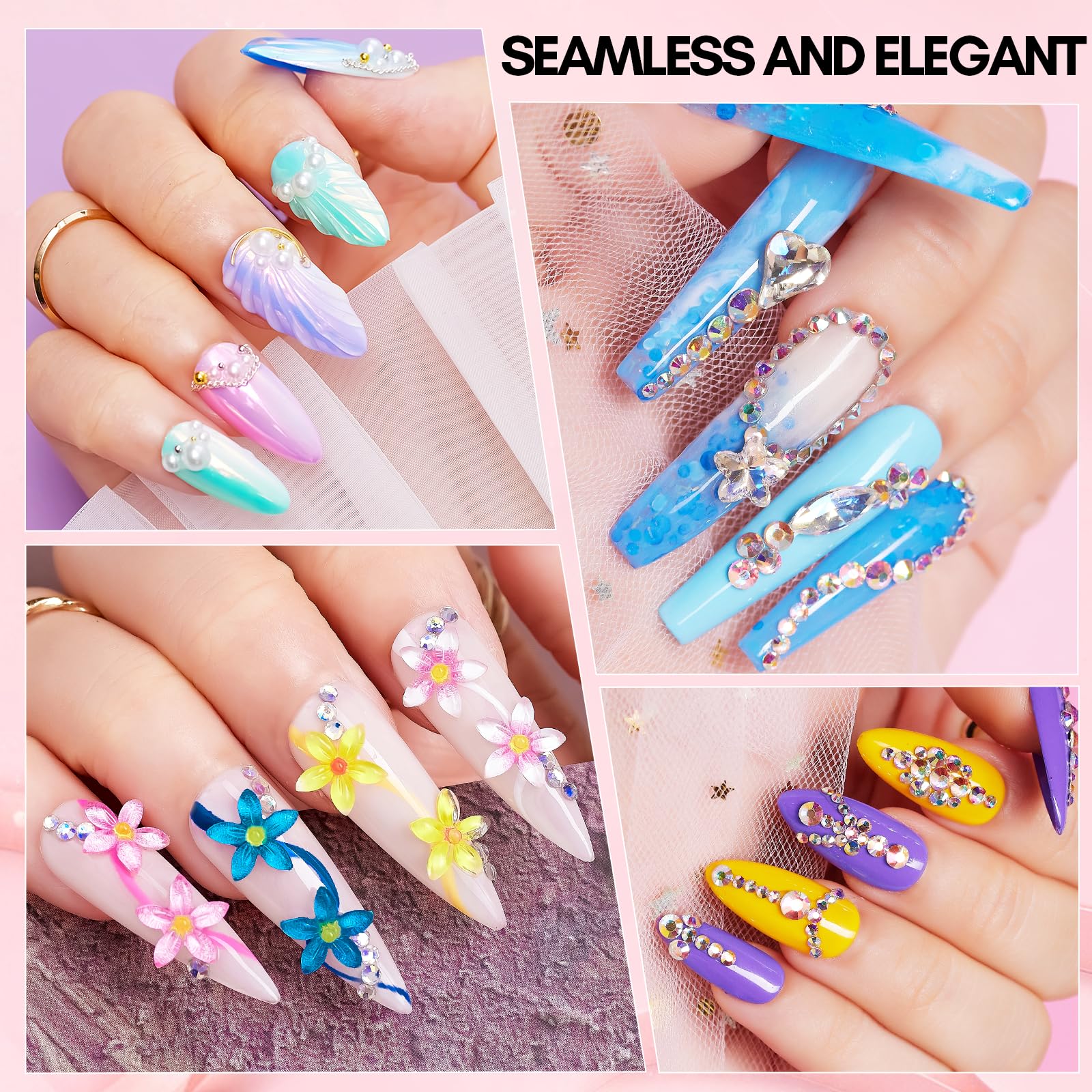 Makartt Rhinestone Glue for Nails: Super Strong Gel Nail Glue for Nail Charms Gems Decorations, 3D Gel Nail Art Bling Jewel Diamonds for Salon & DIY Manicure, 30ML UV Lamp Cured Need Beauty Gifts