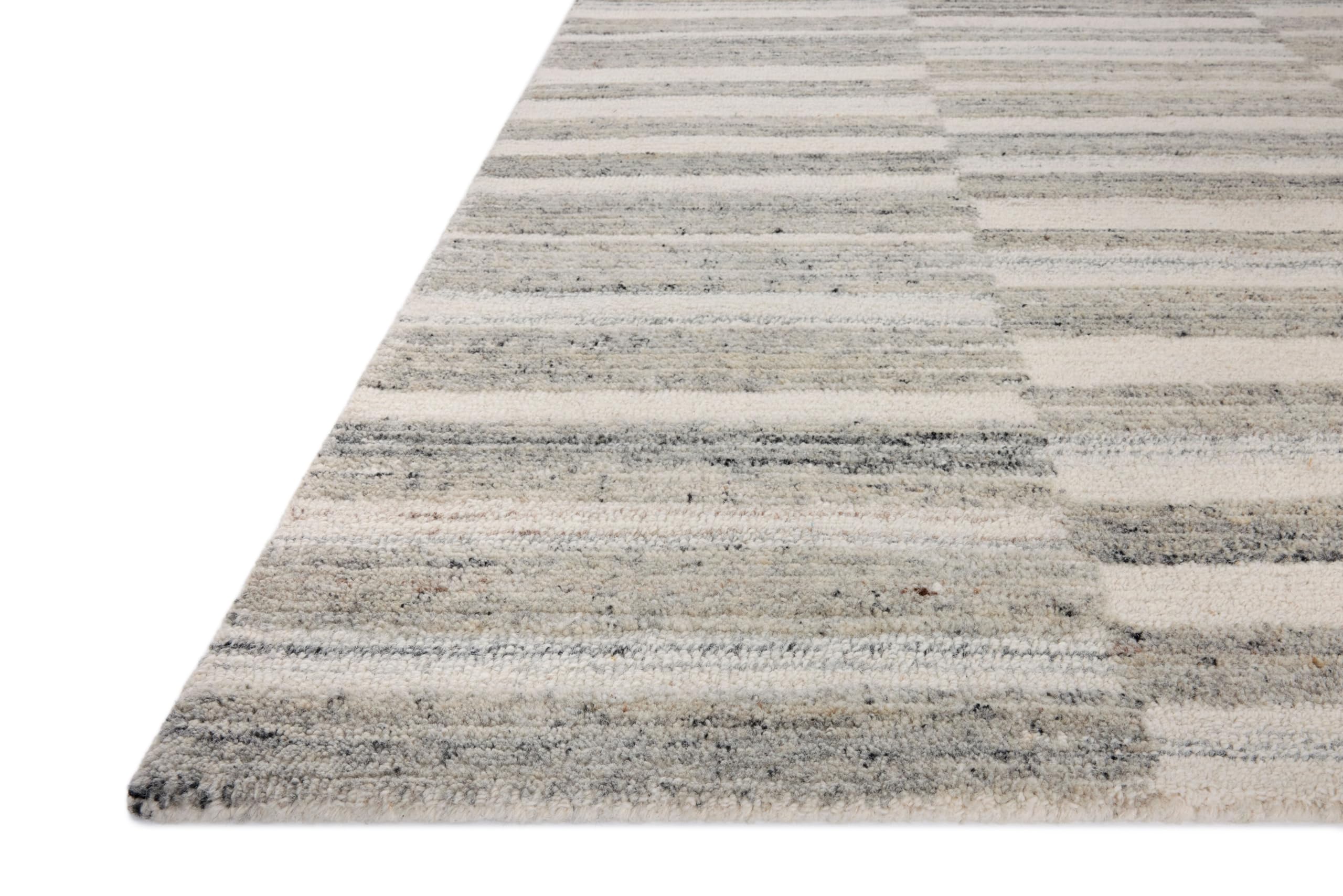 Loloi Magnolia Home by Joanna Gaines Rae Collection RAE-02 Charcoal/Mist 2'-3" x 3'-9" Accent Rug