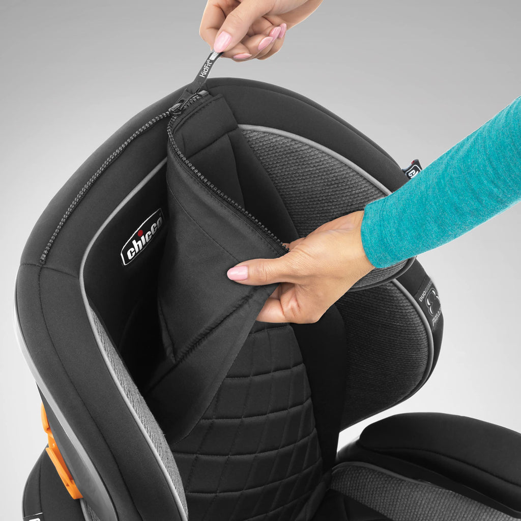 Chicco KidFit Adapt Plus 2-in-1 Belt-Positioning Booster Car Seat, Backless and High Back Booster Seat, for Children Aged 4 Years and up and 40-100 lbs., Vapor/Grey