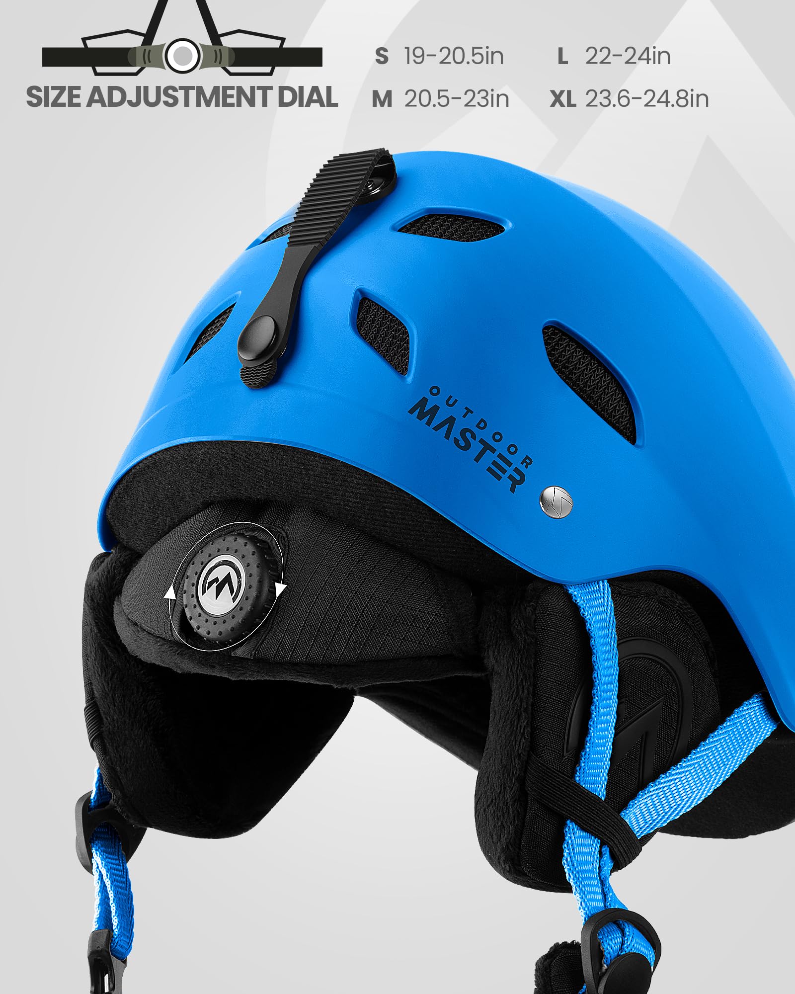 OutdoorMaster Kelvin Ski Helmet - Snowboard Helmet for Men, Women & Youth