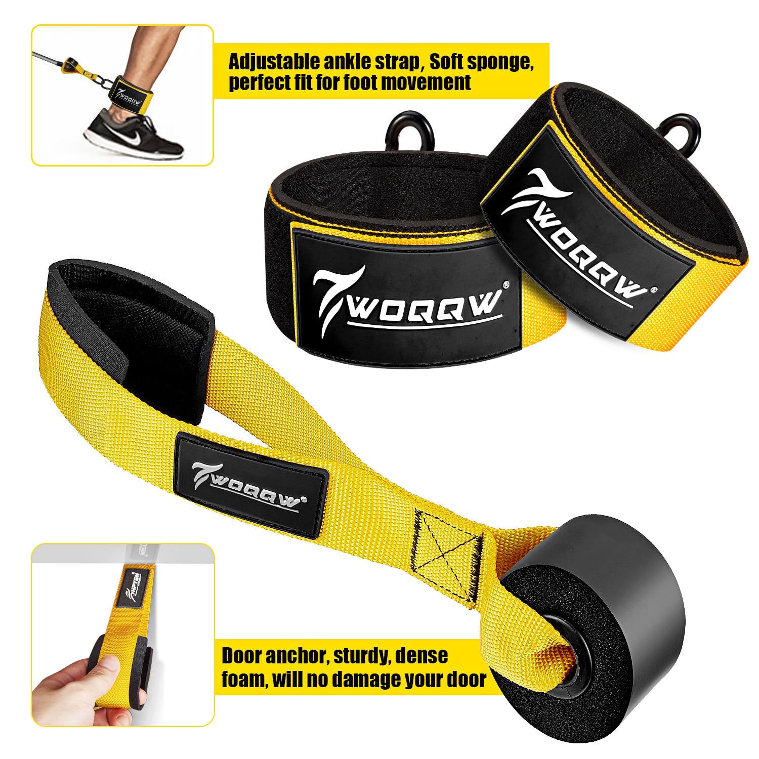 WOQQW Heavy Resistance Bands for Working Out, 350lbs/450lbs Exercise Bands with Handles, Workout Bands Set for Men, Fitness Weight Bands for Muscle Strength Training,Stretching,Slim,Home Gym Equipment