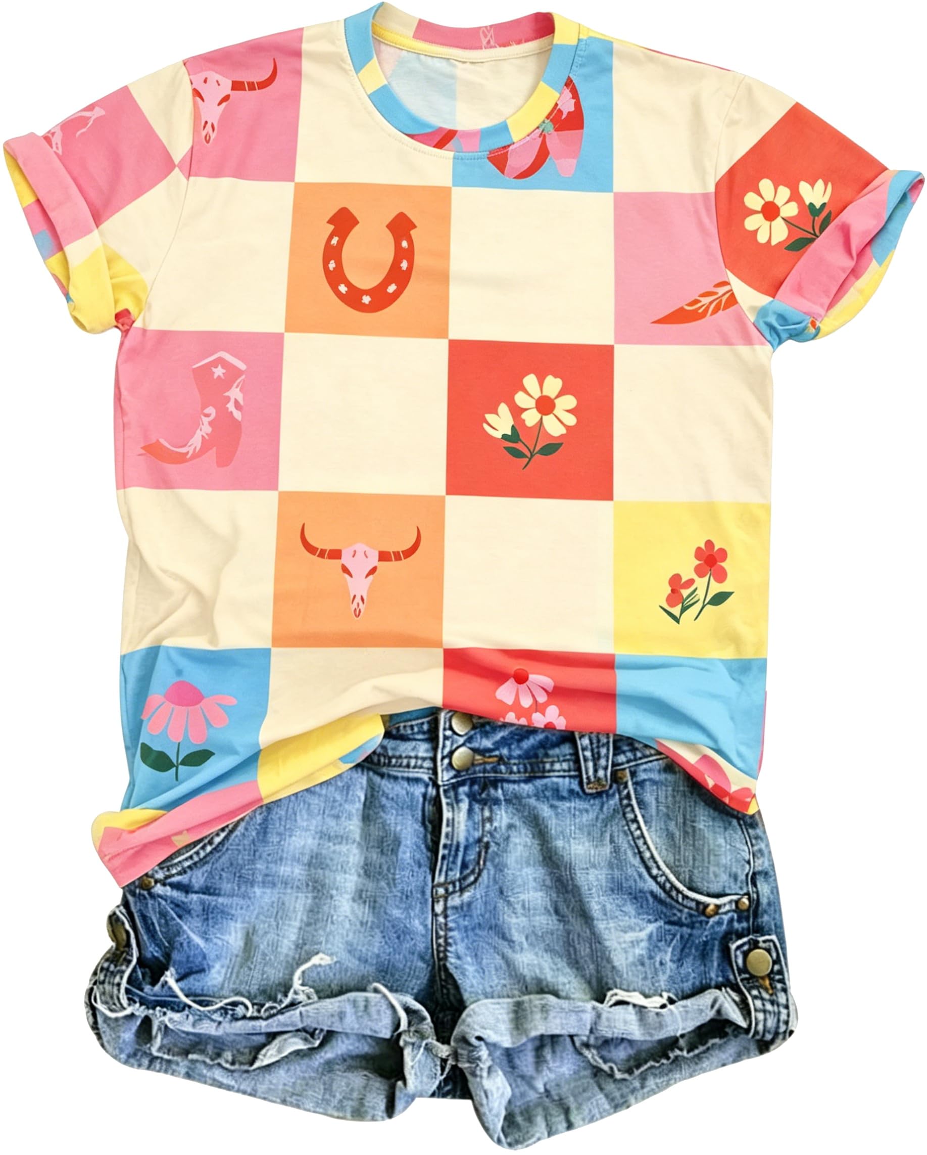 Raised on 90s Country Shirt Womens: Country Concert Outfit Country Music Tshirt Vintage Graphic Short Sleeve Tees