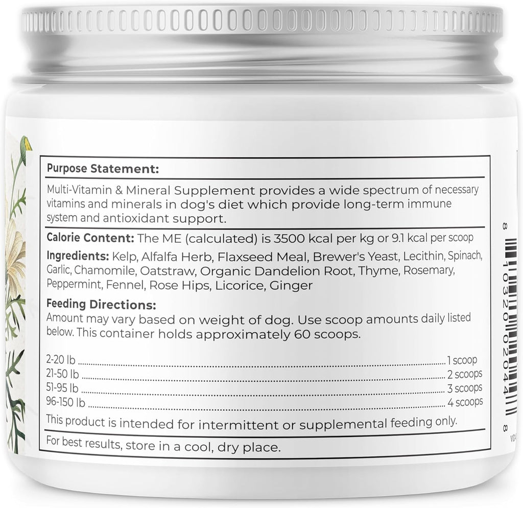 Dr. Harvey's Herbal Multi-Vitamin and Mineral Supplement for Dogs (7 Ounces)