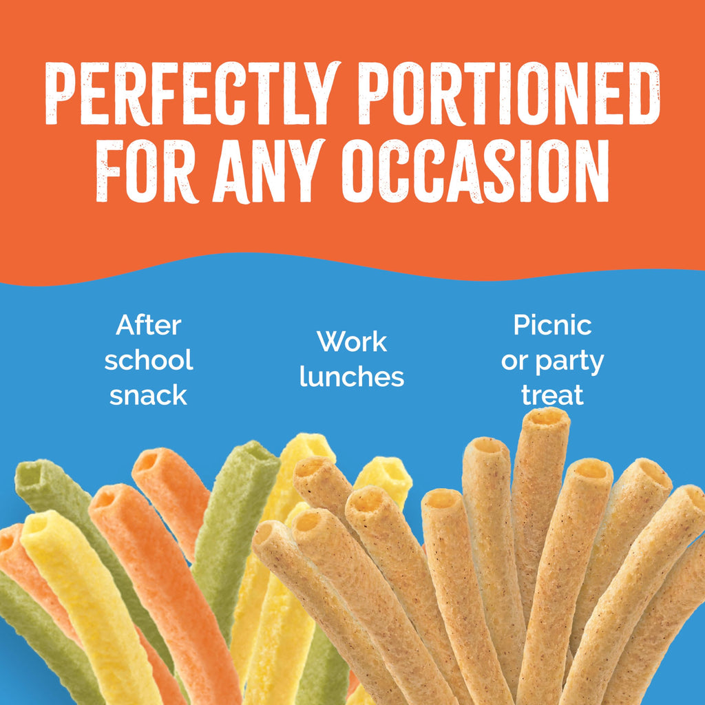 Sensible Portions Garden Veggie Snacks - Veggie Straws, Snack Size Variety Pack, Sea Salt & Zesty Ranch, 1 Oz (Pack of 24)