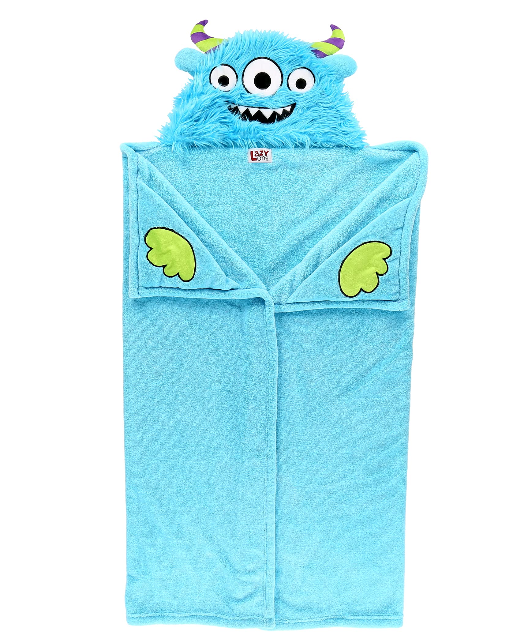 Lazy One Wearable Hooded Blanket for Kids, Animal Hooded Blanket (Bigfoot)