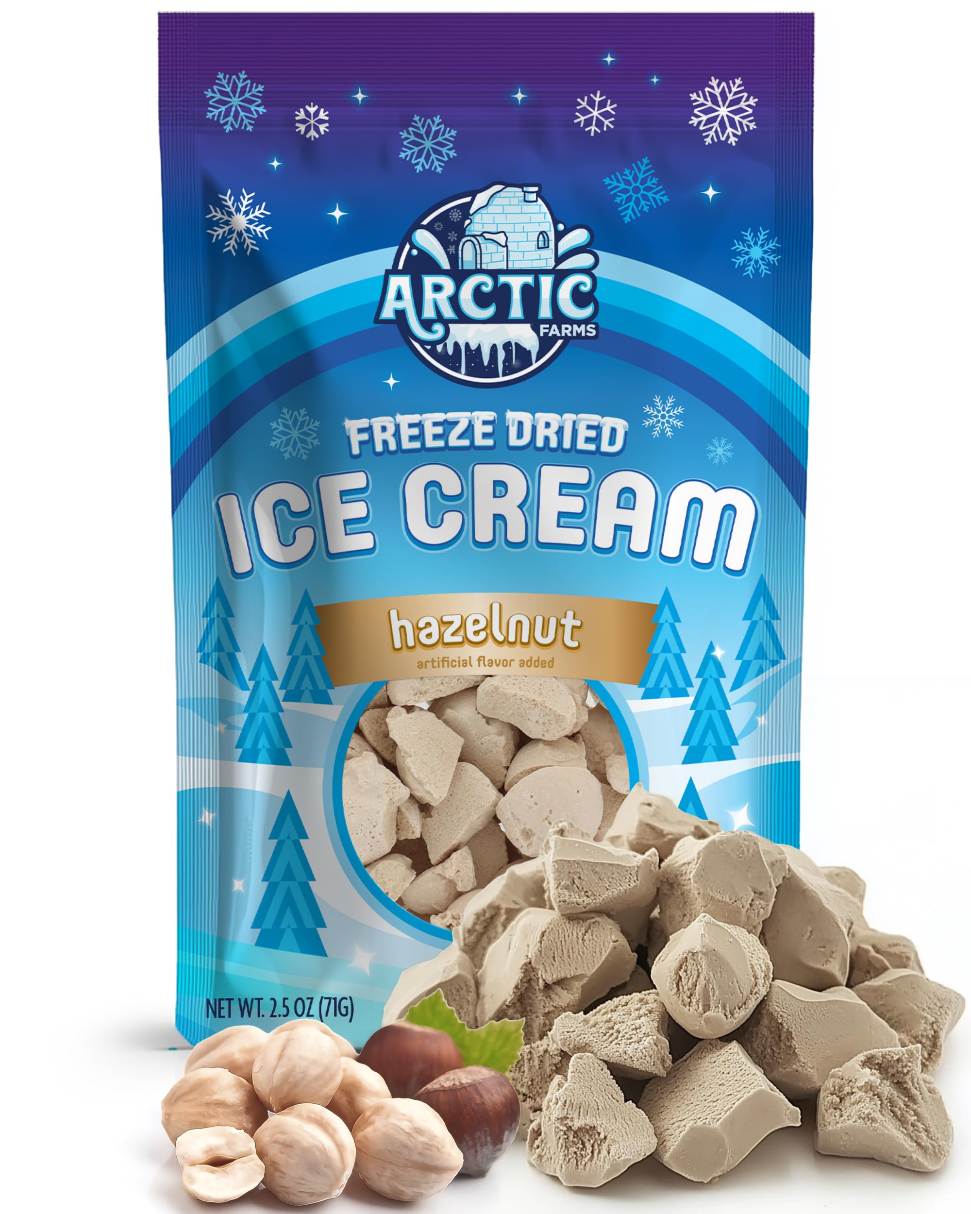 Arctic Farms Freeze Dried Ice Cream Bits Bagged and Boxed - Does Not Melt (1lb, S'mores)