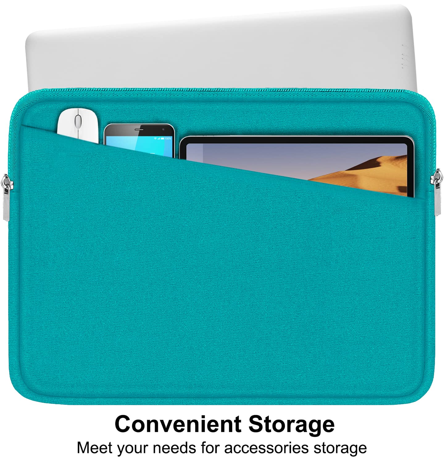 Laptop Sleeve Case 13.3 Inch, Durable 14 Inch Laptop Case Computer Carrying Bag Protective Cover Compatible with 13 14 inch MacBook Pro, MacBook Air, Dell, HP, Lenovo, Notebook, Computer, Black