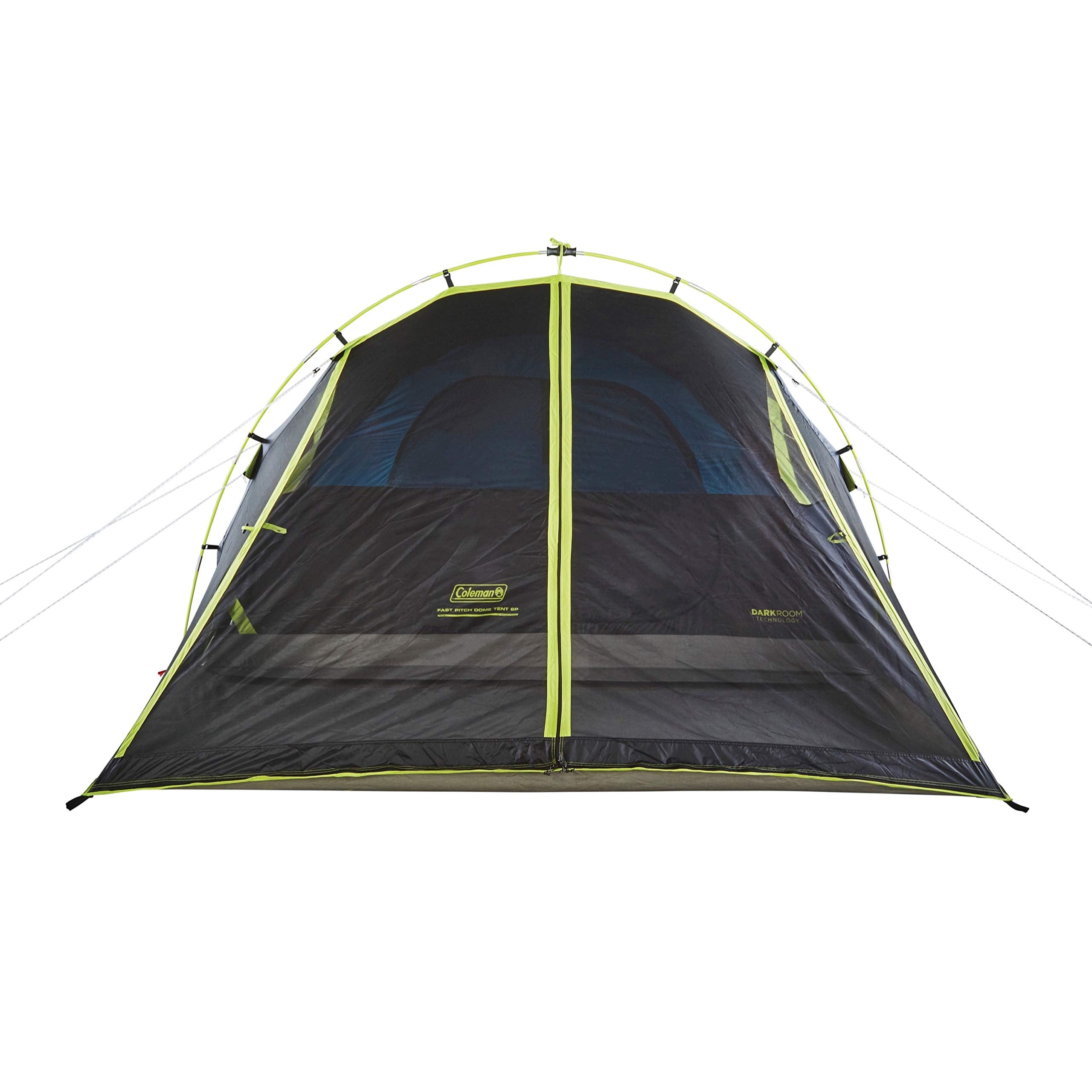 Coleman Carlsbad Dark Room Tent with Screened Porch, 4/6 Person Tent Blocks 90% of Sunlight to Keep Inside Cool, Weatherproof Shelter with Easy Setup