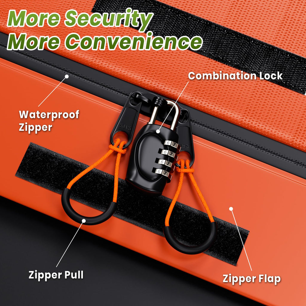 APTY Car Rooftop Cargo Carrier Bag, 16 Cubic Feet Soft Roof Top Luggage Bag for All Vechicles with/Without Racks - with Waterproof Zip, Anti-Slip Mat, Door Hooks, Luggage Lock, Storage Bag