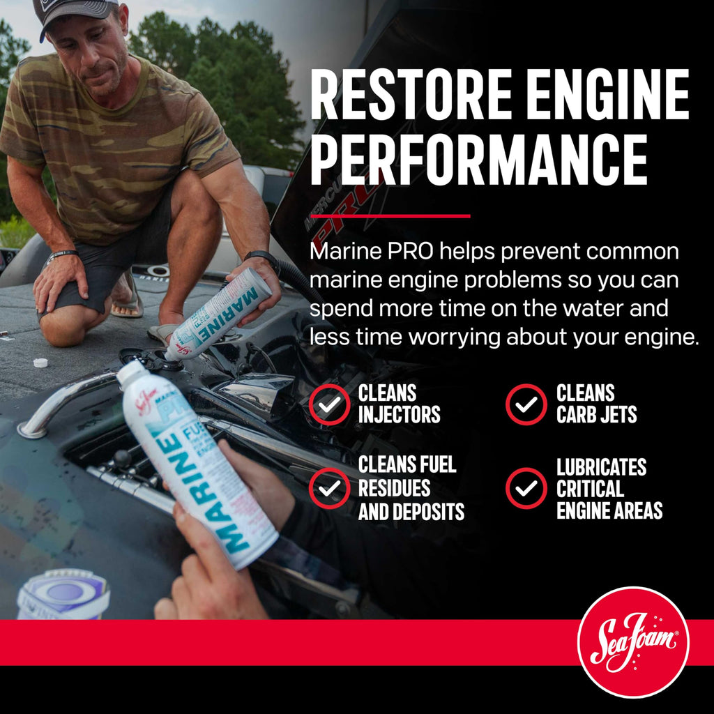 Sea Foam Marine PRO Marine Fuel System Treatment MP20, 20 oz, Pack of 1