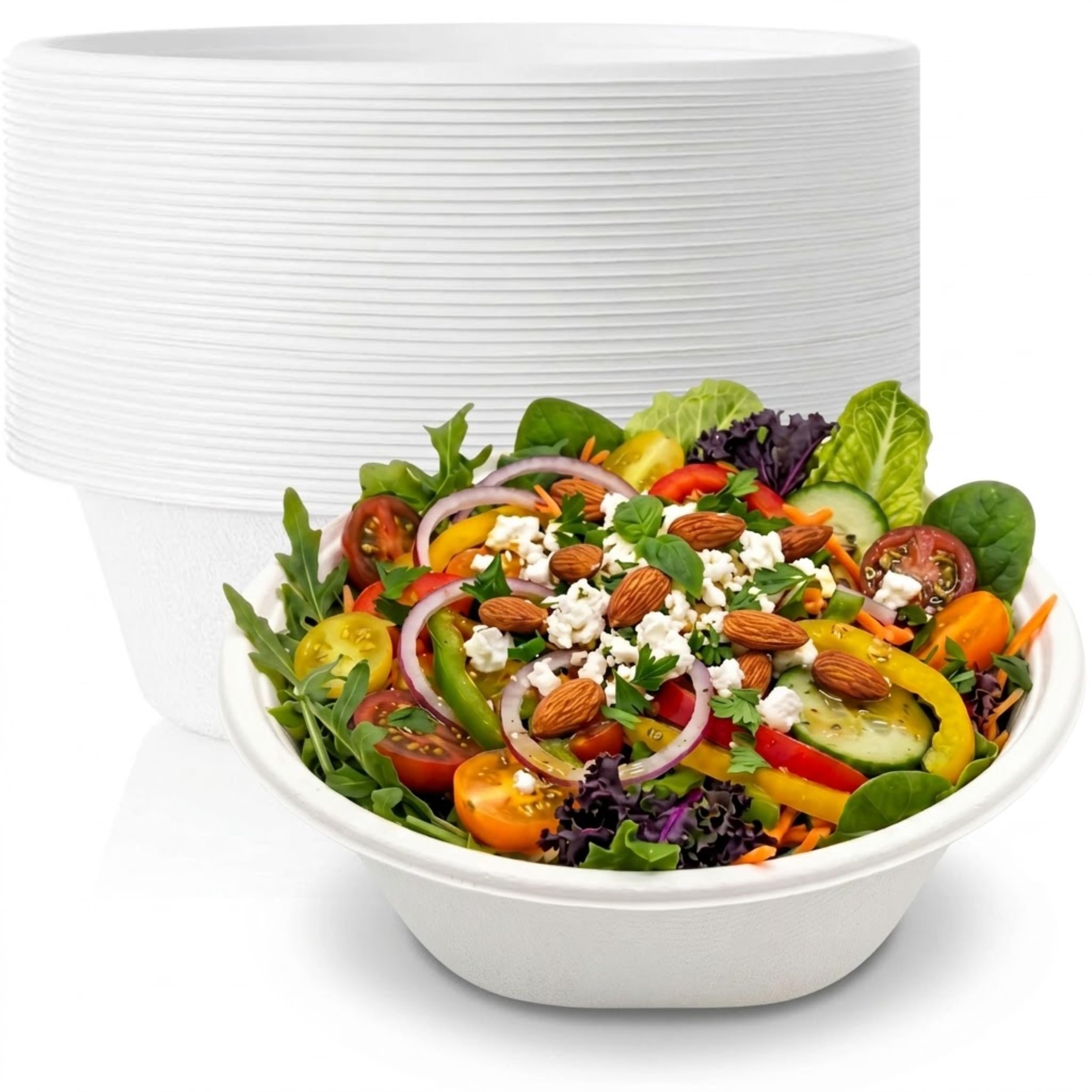 4oz Disposable Paper Cups [100-Pack], Sturdy Small/Mini Paper Cups/bowls, Perfect for Dip Sauce, Tasting and Snacks, 100% Compostable Sample Cups