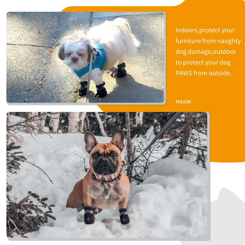 Dog Shoes for Hot Pavement, Summer Dog Boots & Paw Protector, Anti-Slip Sole Dog Booties with Reflective Straps Dog for Small Medium Dogs 4PCS (A-Pink, Size 3: 1.37"(Width))