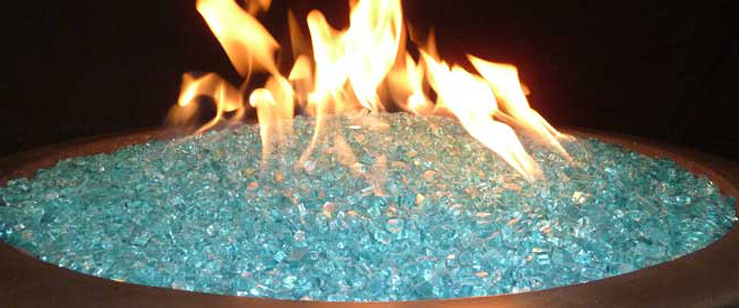 Hiland RGLASS-2-AMB Fire Glass, 20 lb, Amber