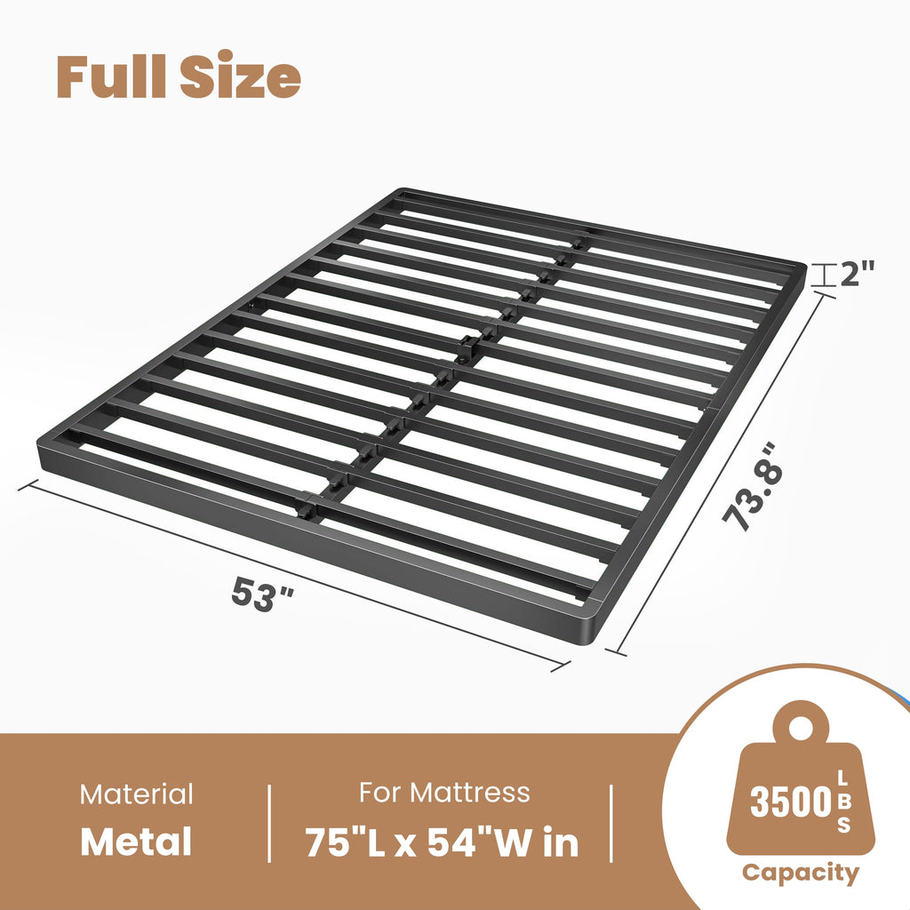 ROIL 10 Inch Twin Box Spring, Heavy Duty Metal Box Spring Mattress Foundation with Fabric Cover, 3500lbs Max Weight Capacity, Easy Assembly, Noise Free, Non-Slip