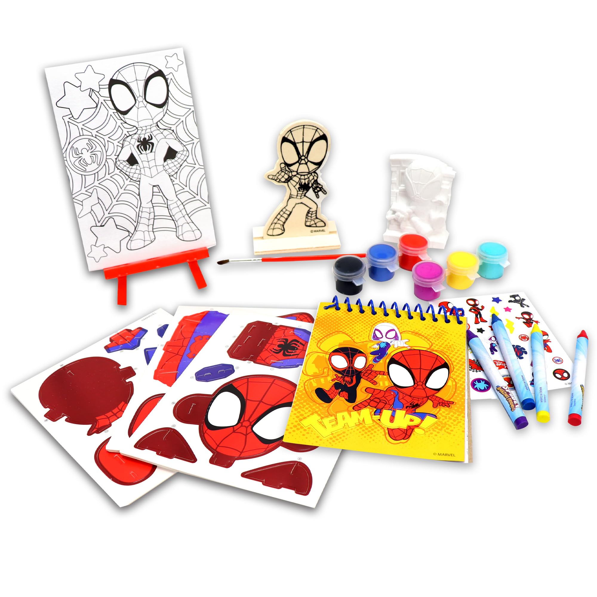 Tara Toys Gabby's Dollhouse 5-in-1 Creativity Tub Multi-Activity Art Kit for Kids with Coloring, Stamps, Stickers, and Fun Craft Materials Great Gift for Girls Ages 3+