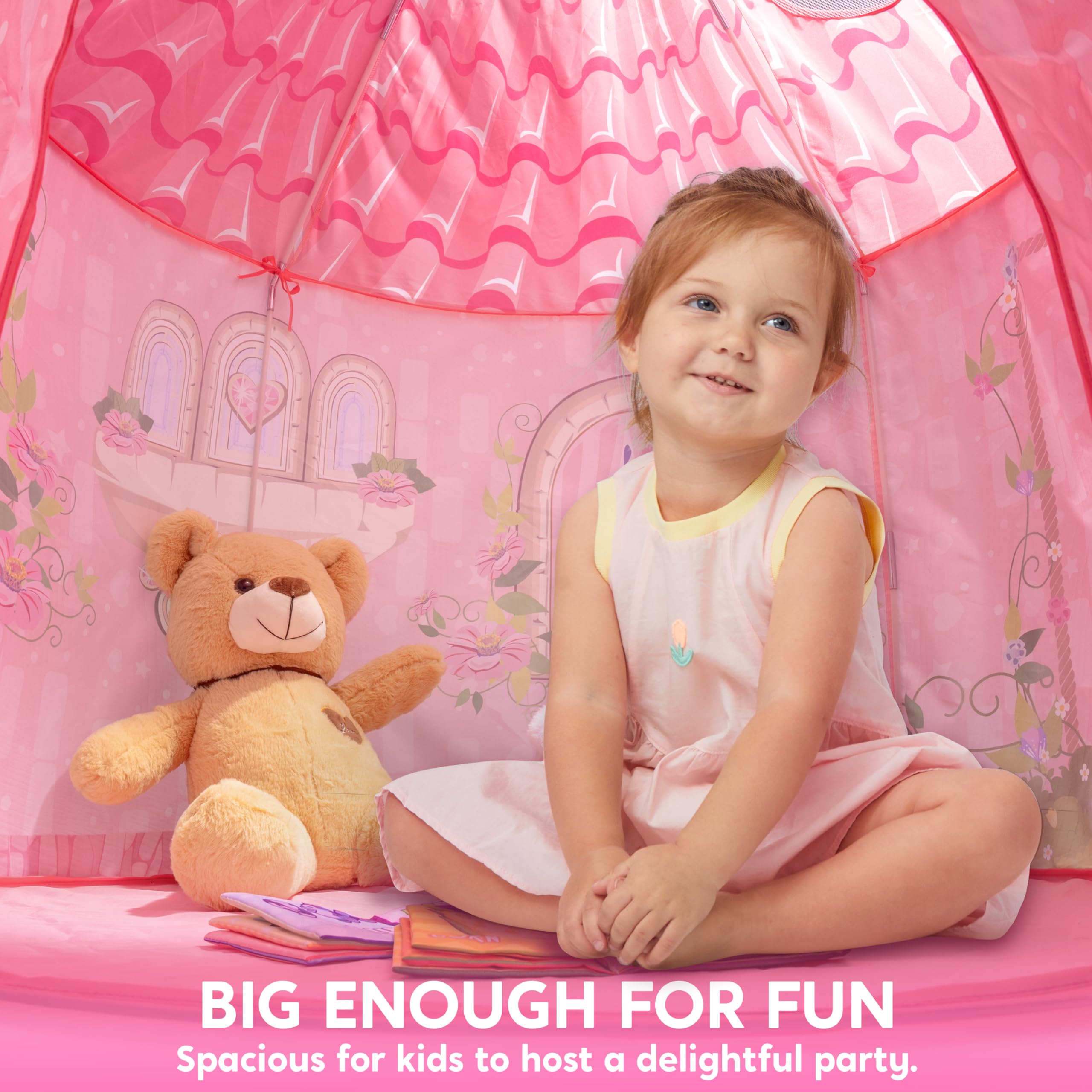 JOYIN Dinosaur Play Tent for Kids, Pop Up Play Tent for Boys & Girls, Kids Indoor Outdoor Dinosaur Playhouse Tent Set for Toddlers Birthday