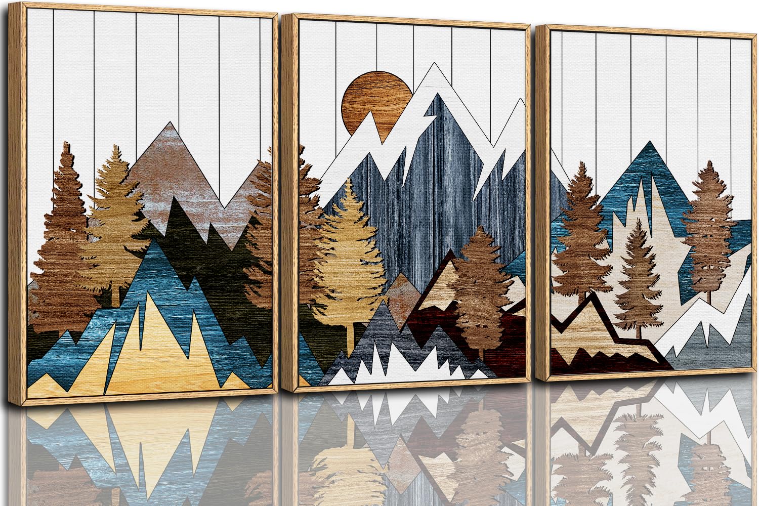 CHDITB Abstract Modern Framed Canvas Wall Art Set, Contemporary Artwork for Home Decor, Neutral Pastel Illustration Wall Painting, Nordic Minimal Zen Art Prints for Living Room Office-16 x24 x3