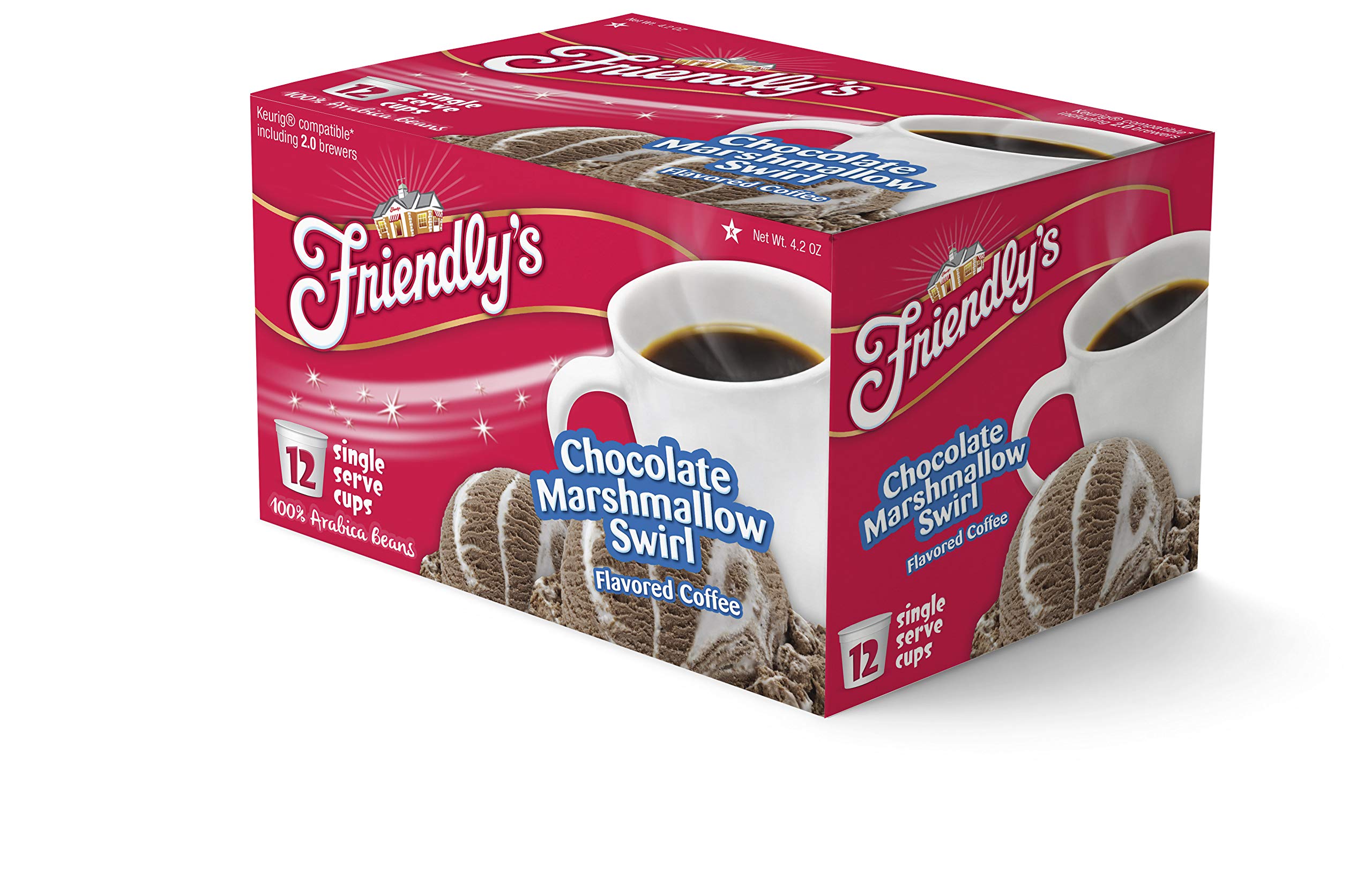 Friendly's Coffee Pods Assorted Flavored Ice Cream Variety Pack Compatible with Keurig K Cup Brewers, Assorted Variety Pack, 40 Count (Pack of 1)