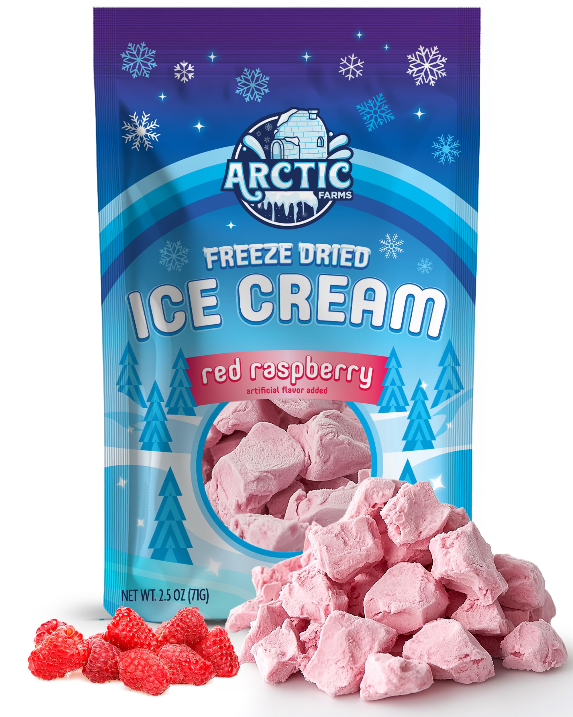 Arctic Farms Freeze Dried Ice Cream Bits Bagged and Boxed - Does Not Melt (1lb, S'mores)