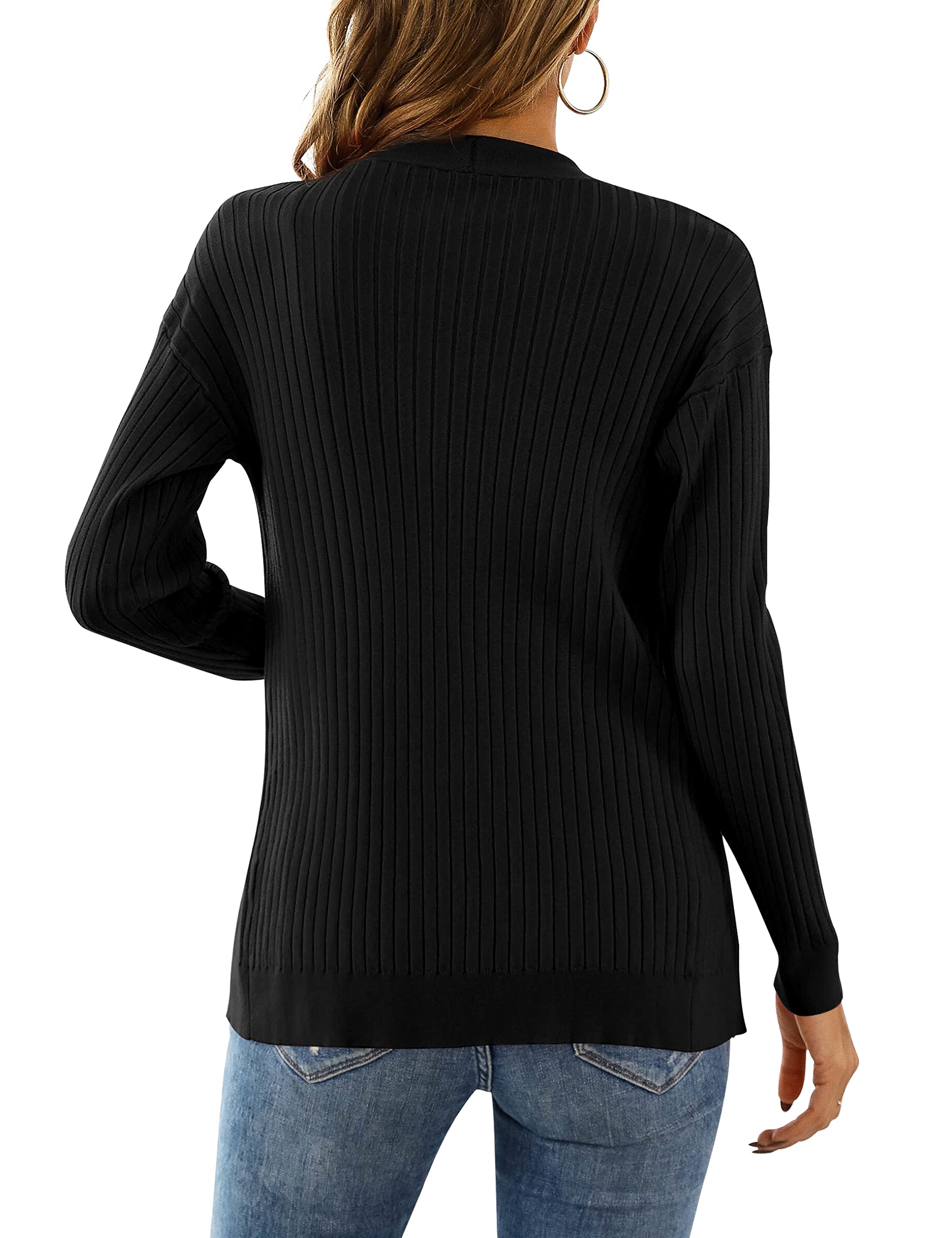 LIENRIDY Women's Knit Cardigan Long Sleeve Button Down Sweater Lightweight Cardigans, S-XL