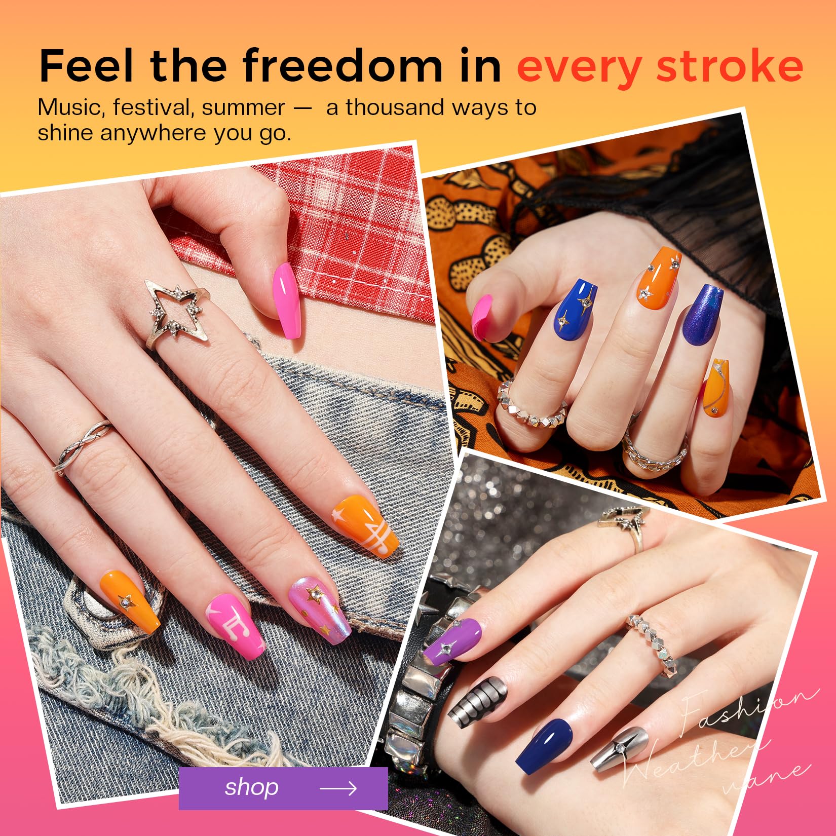 Morovan 15 Bright Color 0.27oz Air Quick Dry Long Lasting Nail Polish Gift Set for Women