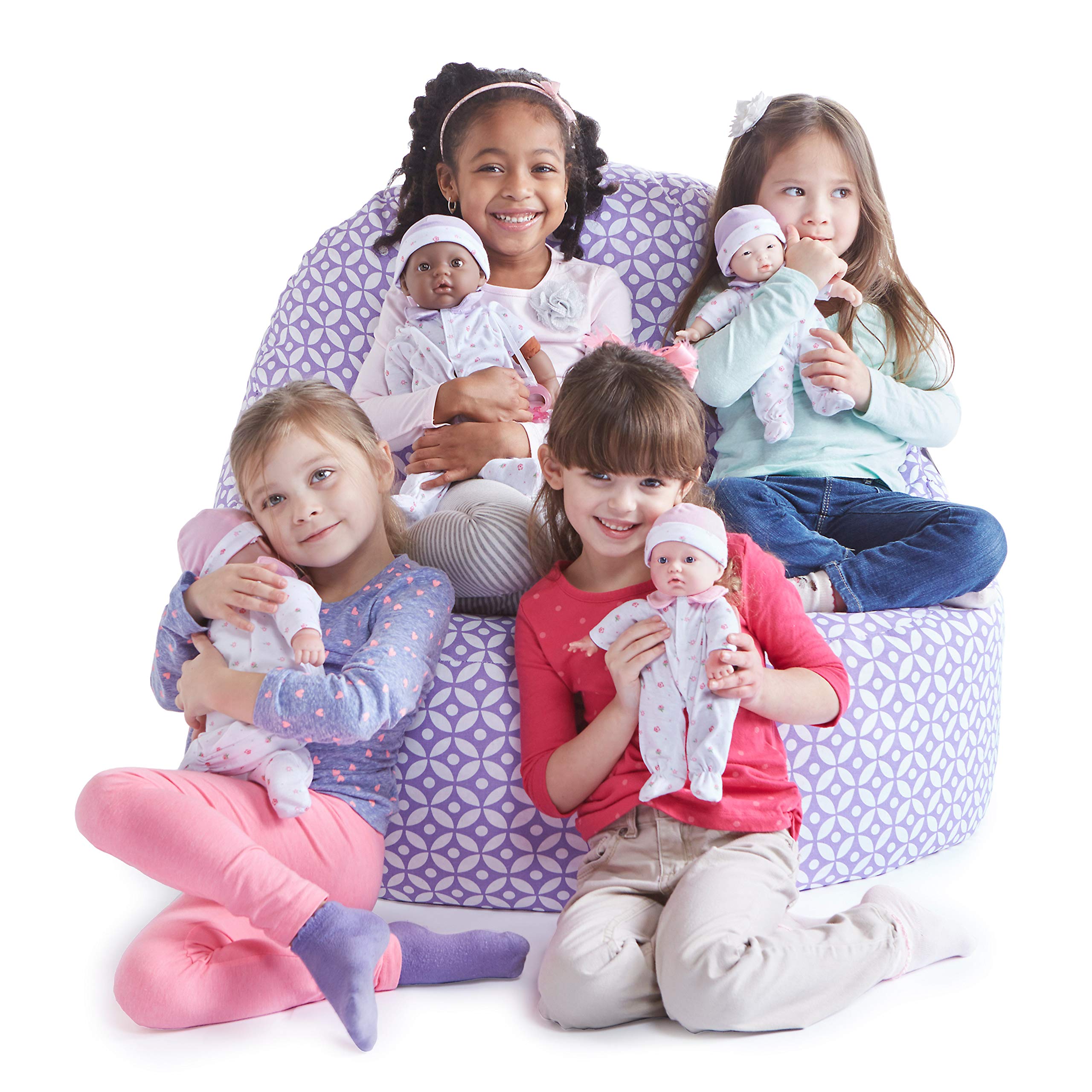 JC Toys La Baby Caucasian Baby Doll Set – 11 Inch Soft Body Doll with Accessories Including a Removable Blue Outfit – Small Baby Doll Toy for Children 12 Months and Older