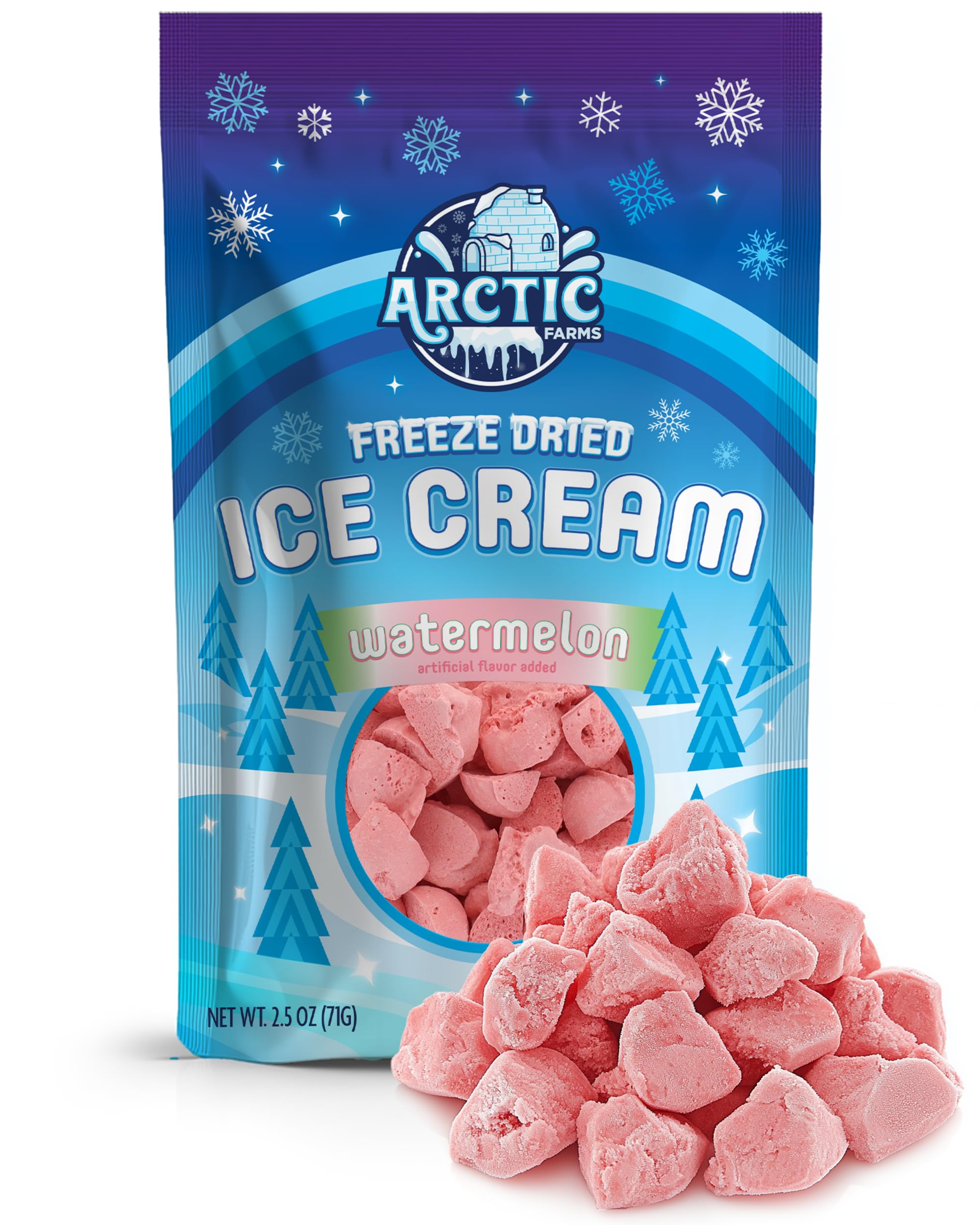 Arctic Farms Freeze Dried Ice Cream Bits Bagged and Boxed - Does Not Melt (1lb, S'mores)