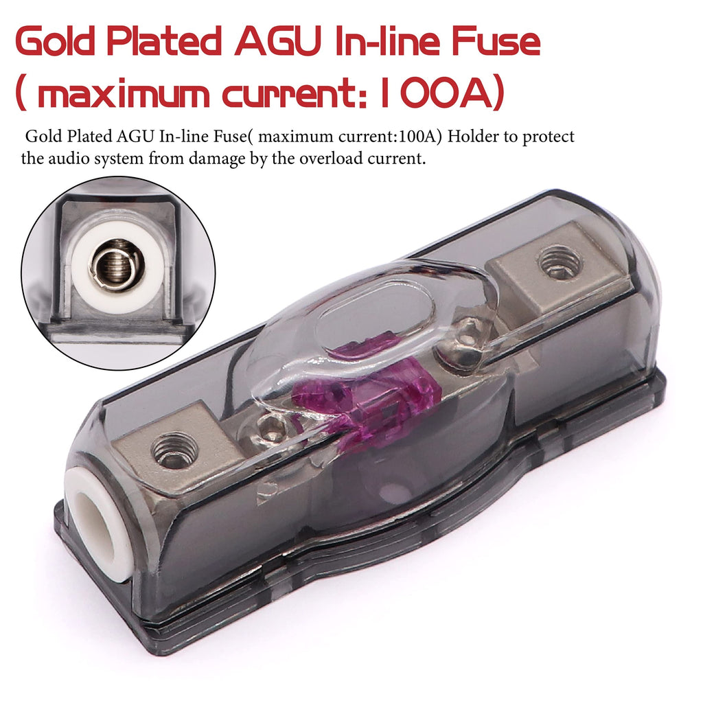 0 Gauge Amp Wiring Kit,3000 Watt Amplifier Sub Installation Kit Make Connections and Brings Power to Your Radio,Subwoofers and Speakers
