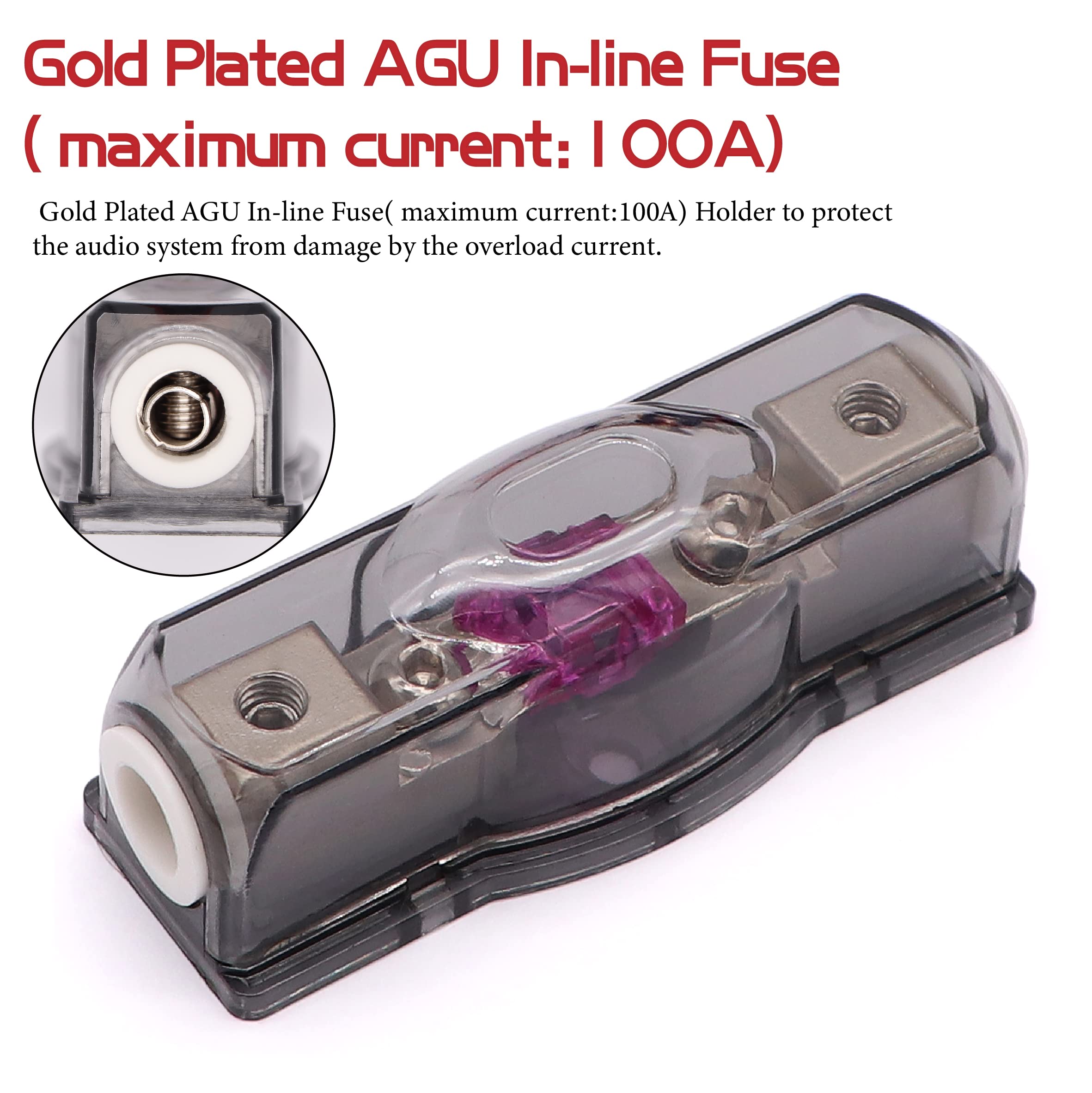 0 Gauge Amp Wiring Kit,3000 Watt Amplifier Sub Installation Kit Make Connections and Brings Power to Your Radio,Subwoofers and Speakers
