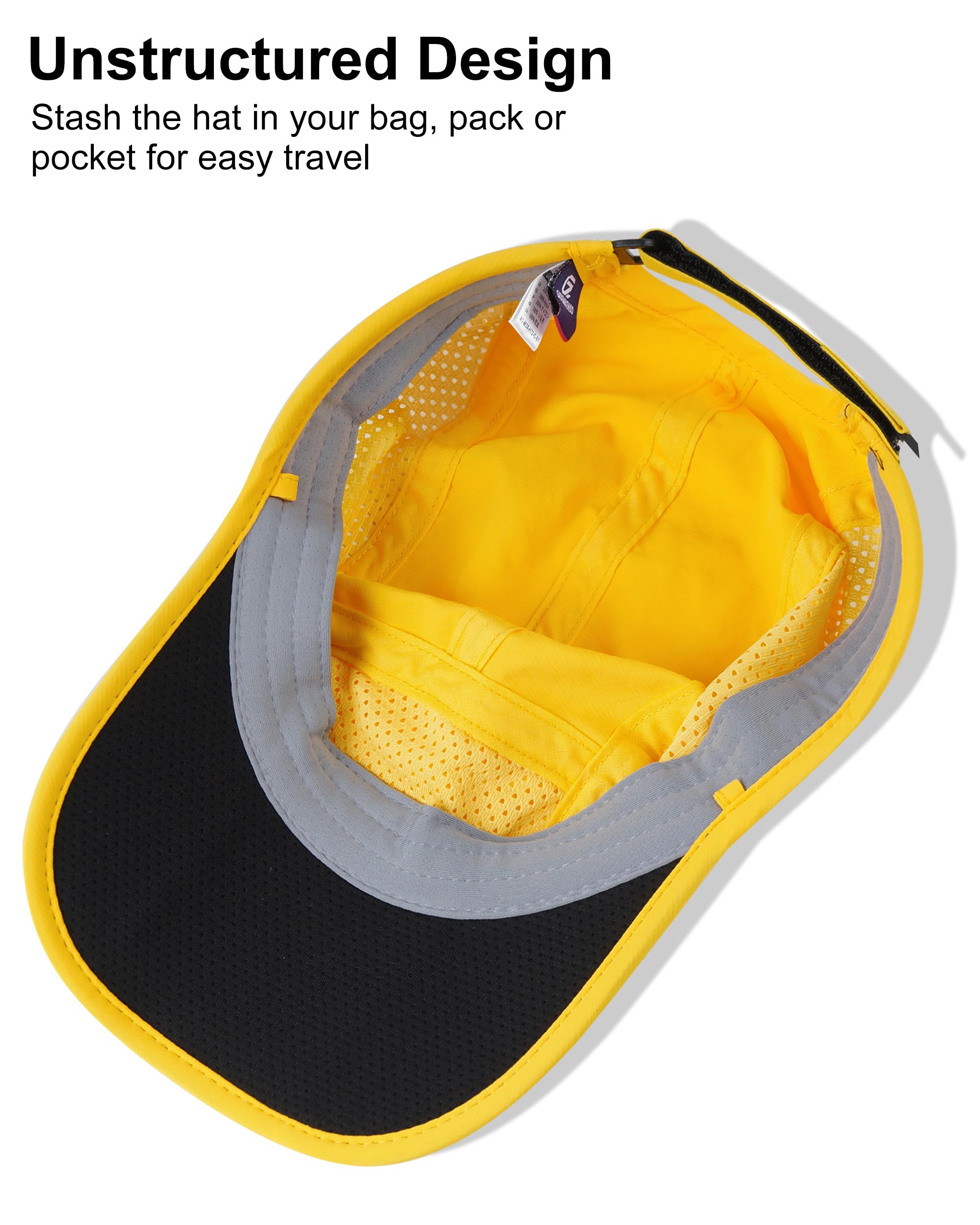 GADIEMKENSD Mens Folding Outdoor Hat Long Brim UPF 50+ Sun Protection