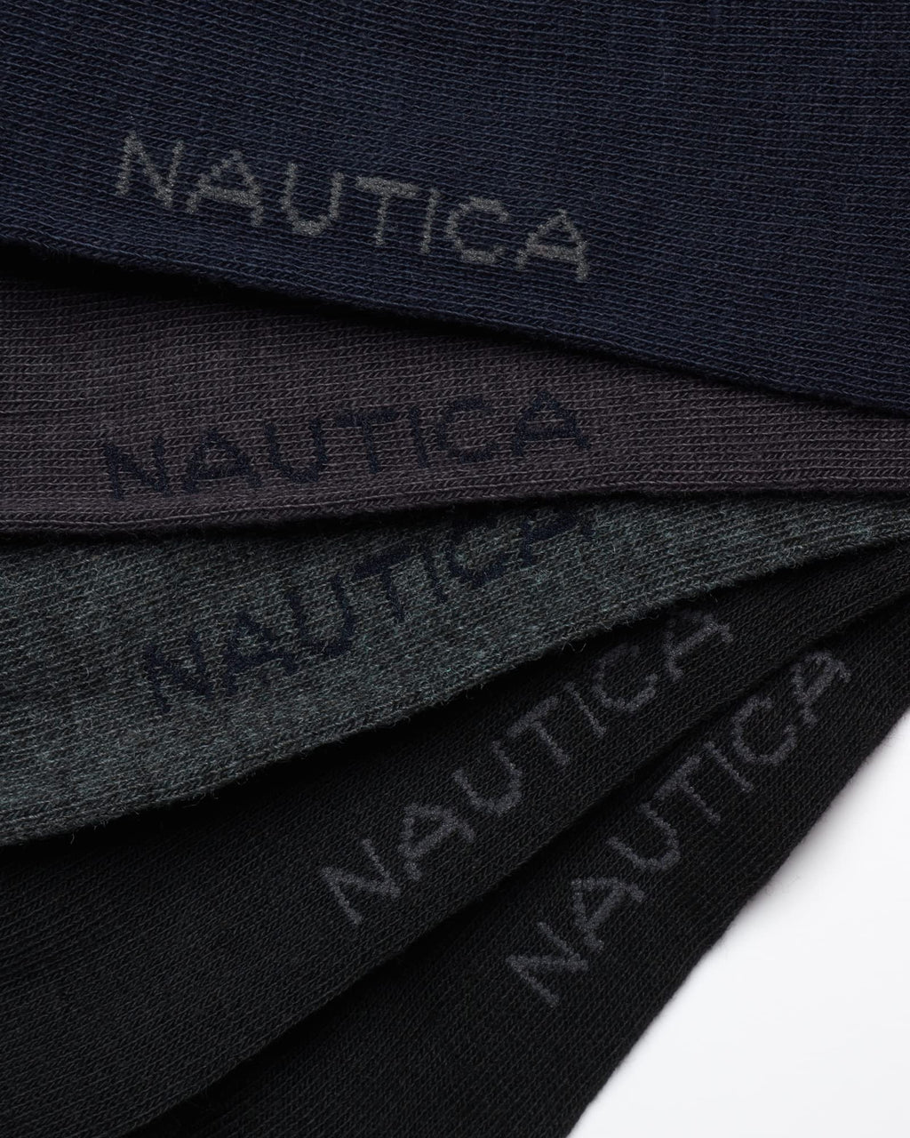 Nautica Mens Dress Socks - 5 Pack Breathable Comfort Stretch Crew-Length Work Socks for Men for Business Formal Wear (6-12.5)