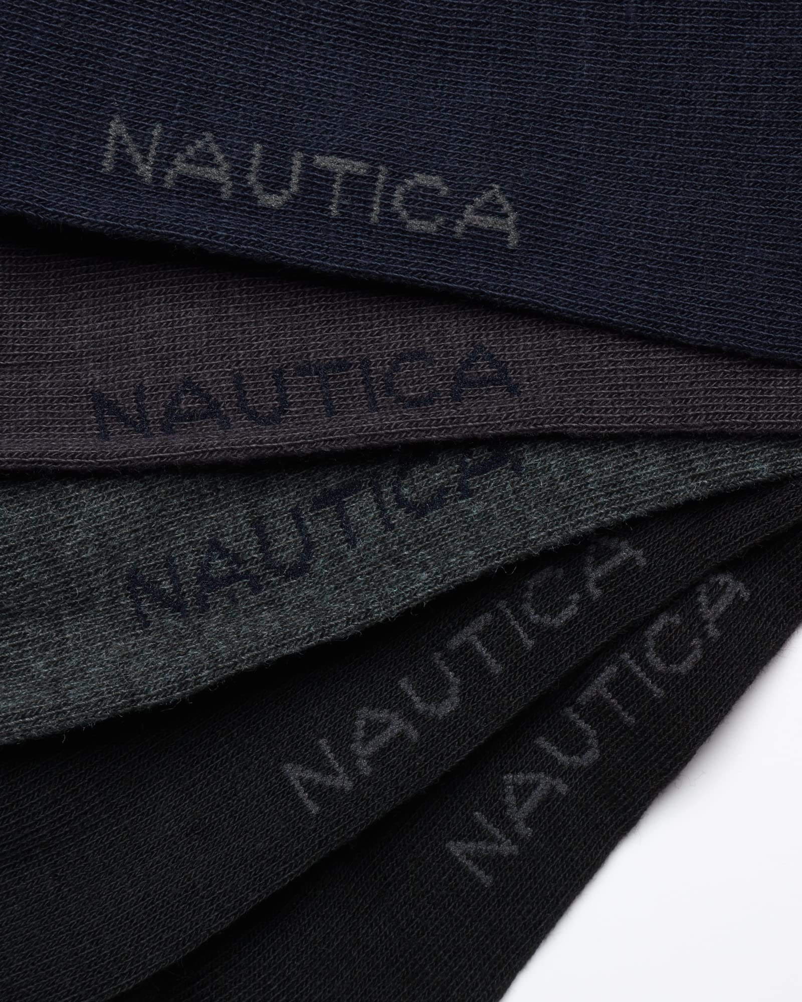 Nautica Mens Dress Socks - 5 Pack Breathable Comfort Stretch Crew-Length Work Socks for Men for Business Formal Wear (6-12.5)