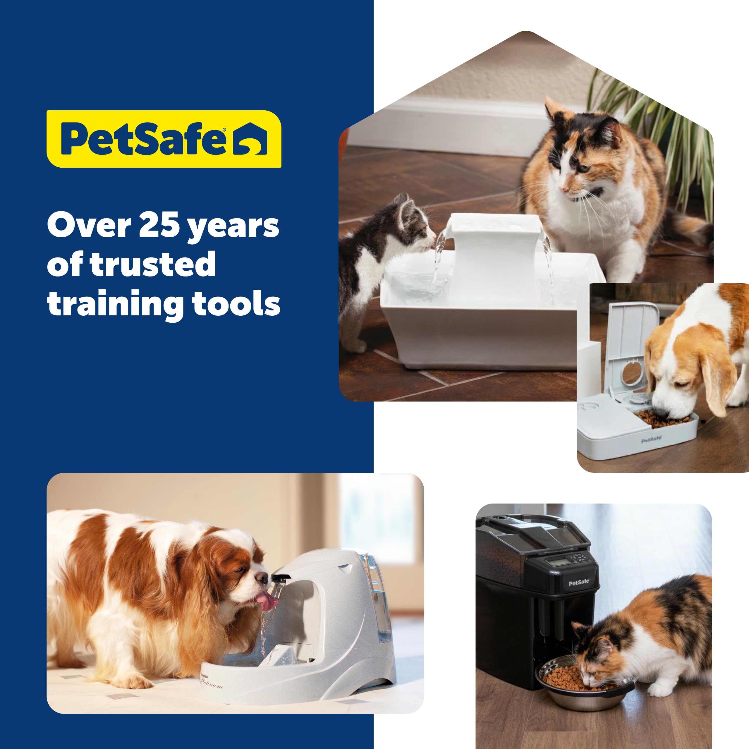 PetSafe Oasys 1 Gallon (128 Ounce) Pet Fountain - Cat or Small to Medium Breed Dog Water Fountain - Dishwasher Safe Filtered Water Dispenser with Flow Control - Filters Included - Easy to Clean