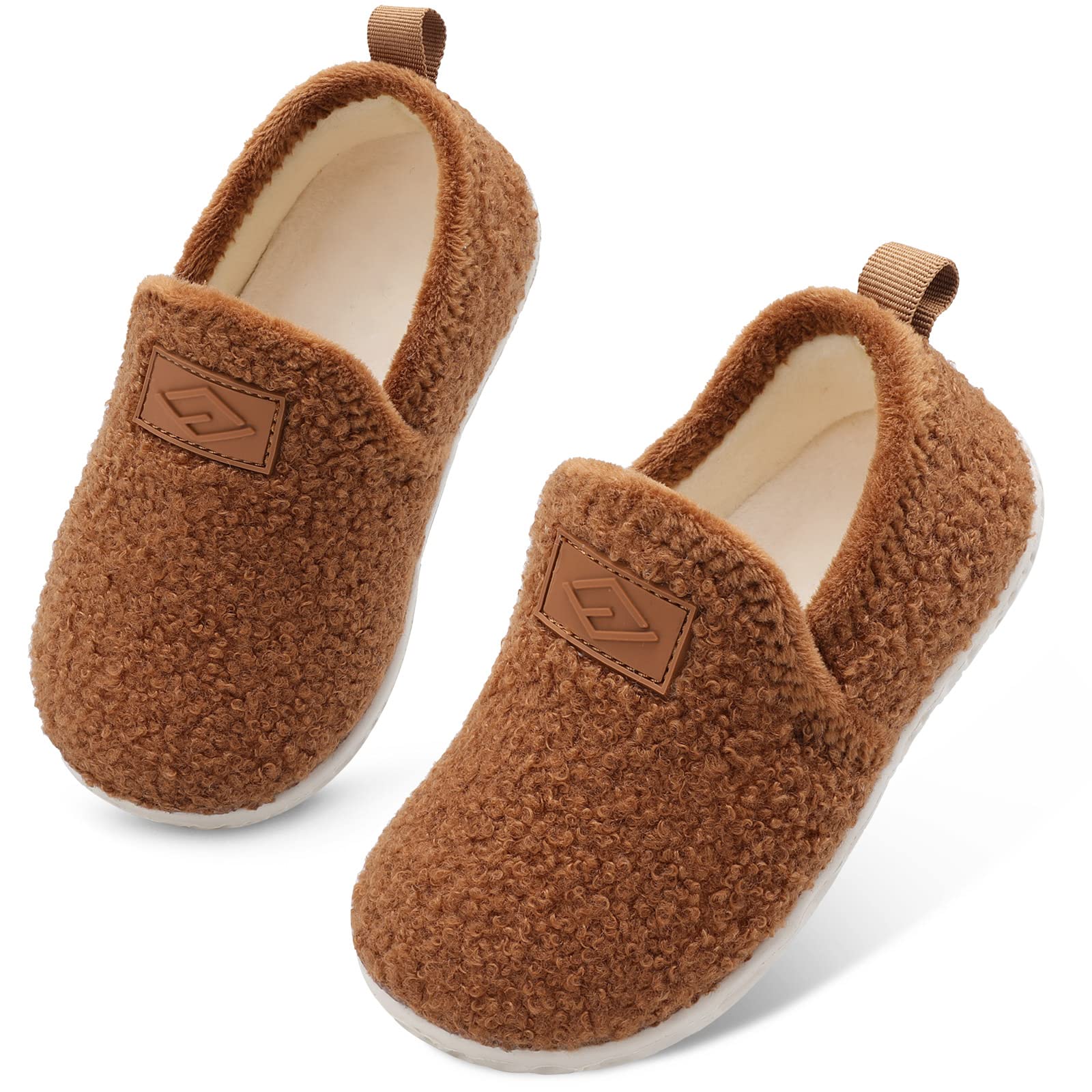 Lefflow Toddler Slippers Boys Girls House Shoes Slip on Baby Sock Shoes Lightweight Outdoor Walking Shoes