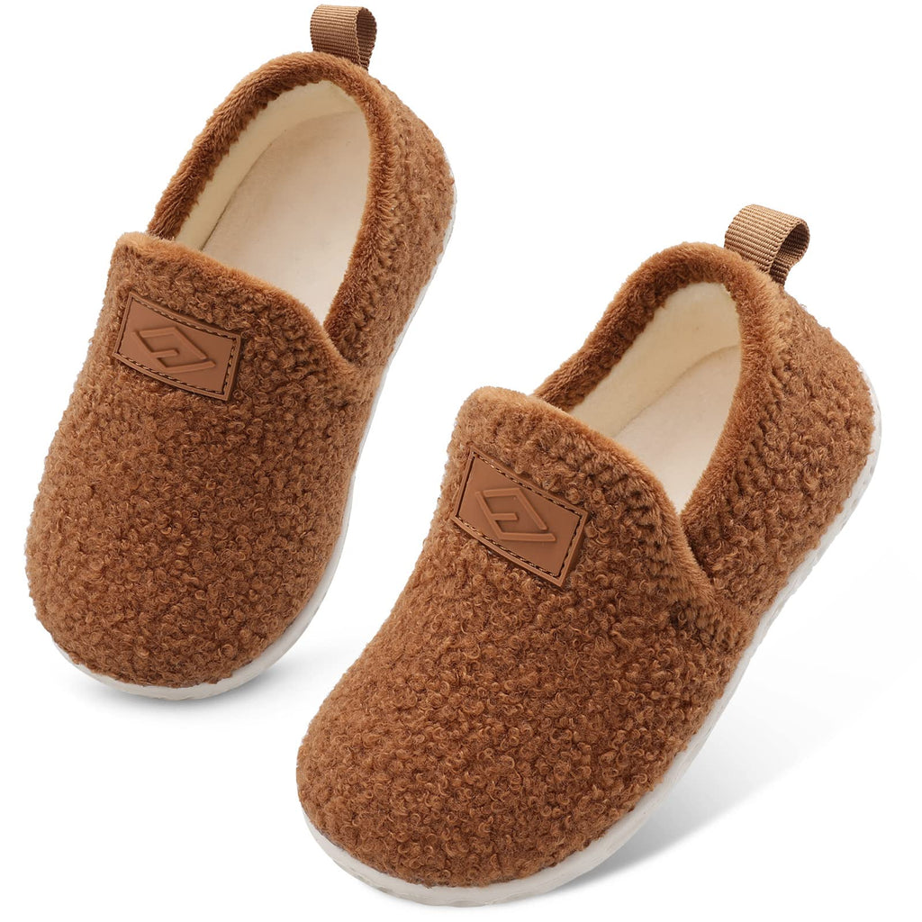 Lefflow Toddler Slippers Boys Girls House Shoes Slip on Baby Sock Shoes Lightweight Outdoor Walking Shoes