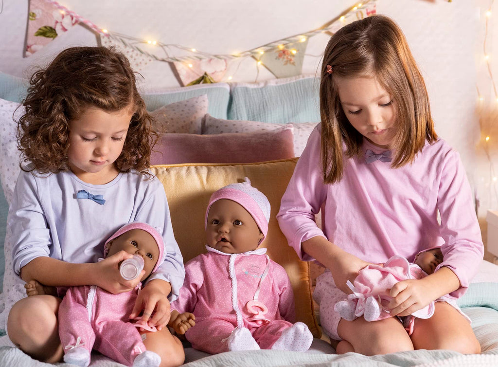 JC Toys La Baby Caucasian Baby Doll Set – 11 Inch Soft Body Doll with Accessories Including a Removable Blue Outfit – Small Baby Doll Toy for Children 12 Months and Older