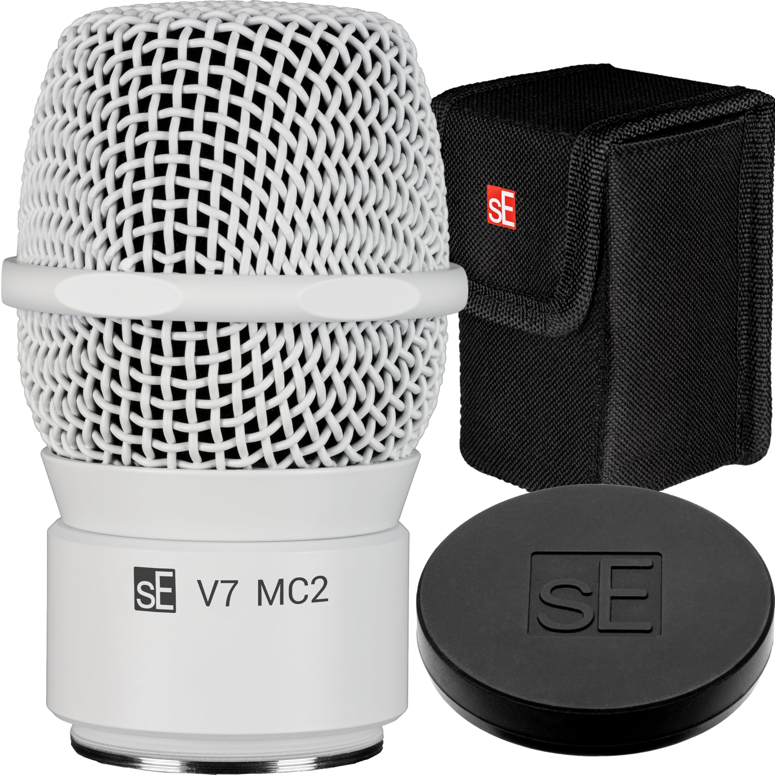 SE ELECTRONICS V7 MC1 Wireless Microphone Capsule - Compatible with Shure Wireless Transmitters - Professional Dynamic Microphone for Singing, Speech & Music Studio Recording (Black)