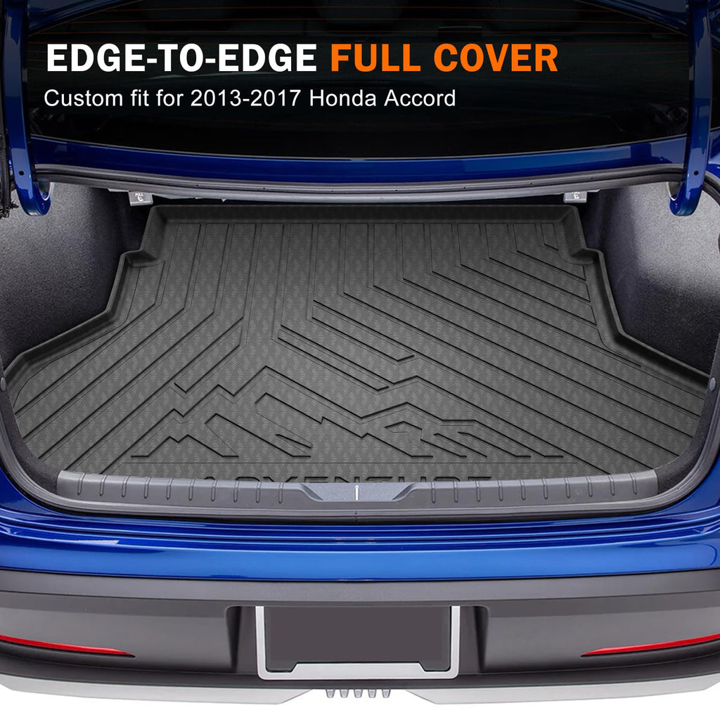 KUST Floor Mats & Trunk Cargo Mat for Toyota RAV4 2019-2025, All Weather Rear Trunk Cargo Liner for RAV4 Accessories TPE Rubber Raised Edge 4PCS