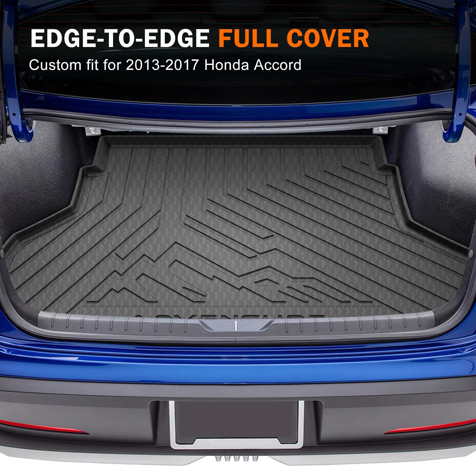 KUST Floor Mats & Trunk Cargo Mat for Toyota RAV4 2019-2025, All Weather Rear Trunk Cargo Liner for RAV4 Accessories TPE Rubber Raised Edge 4PCS