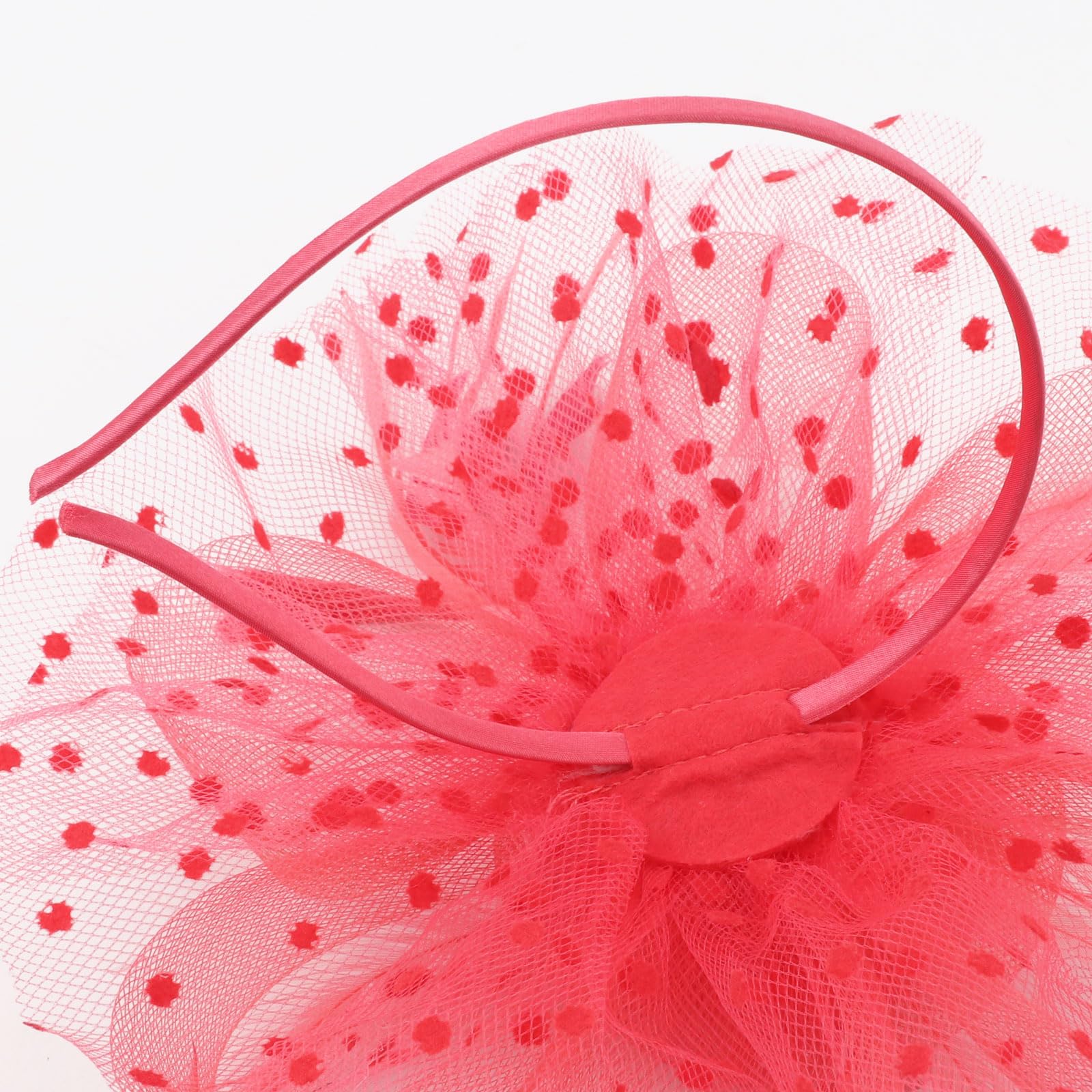 AQOKKA Women Fascinators Hats Flower Fascinators with Headband and Clip Tea Party Headwear for Women and Girls