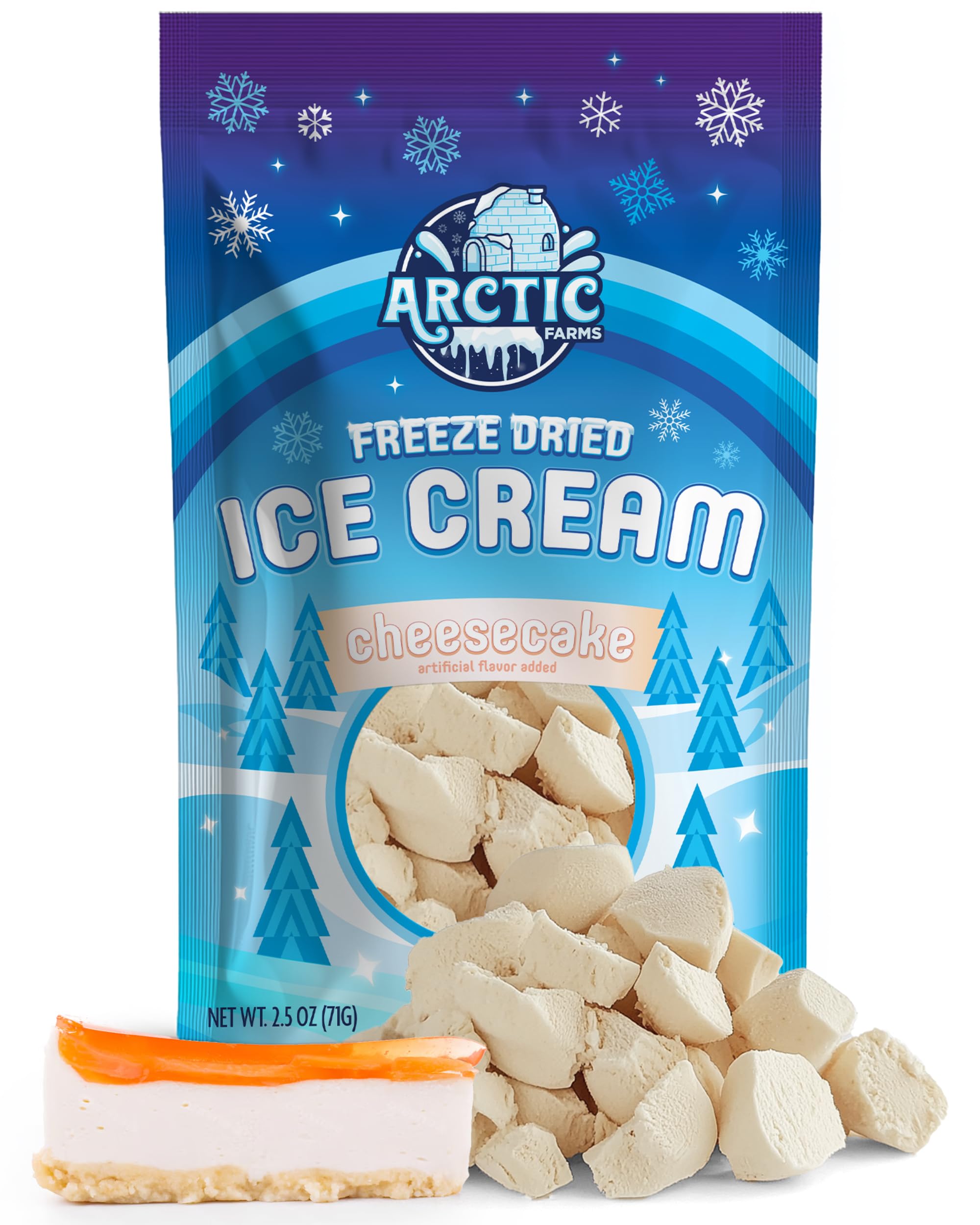 Arctic Farms Freeze Dried Ice Cream Bits Bagged and Boxed - Does Not Melt (1lb, S'mores)