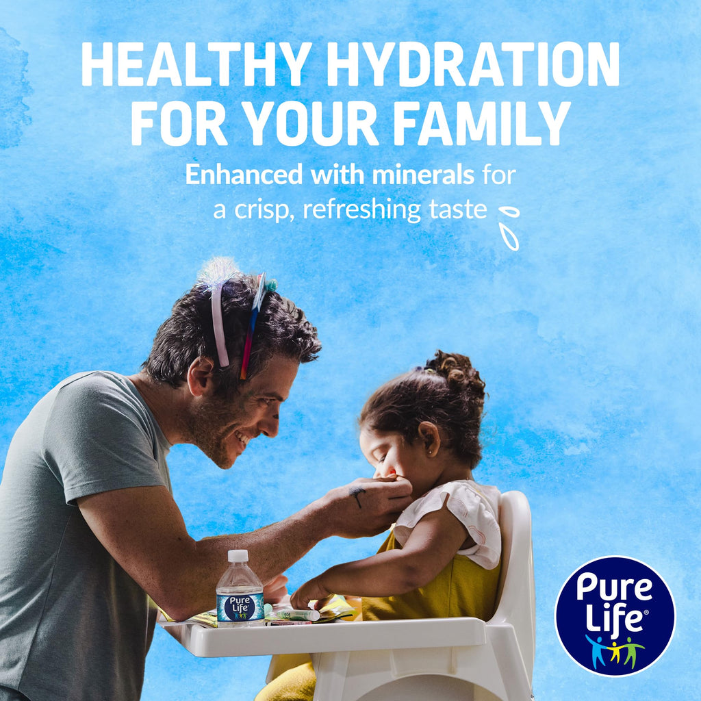 Pure Life Purified Bottled Water, 12 Pack - Still Drinking Water Enhanced with Minerals for a Crisp Taste - 16.9 Fl Oz - Toy Story 5 Packaging Graphics