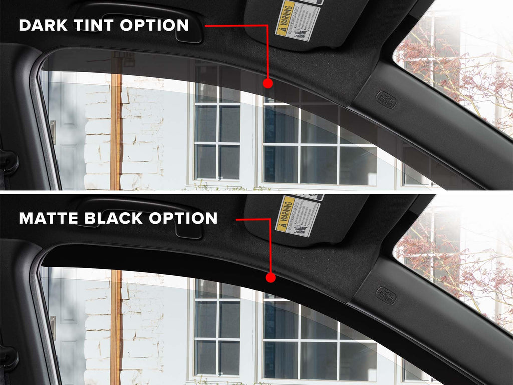 WeatherTech Custom Fit Side Window Deflectors for Ford F-150, F-150 Lightning, F-150 Raptor - (801025IM-81765IM), Dark Tint