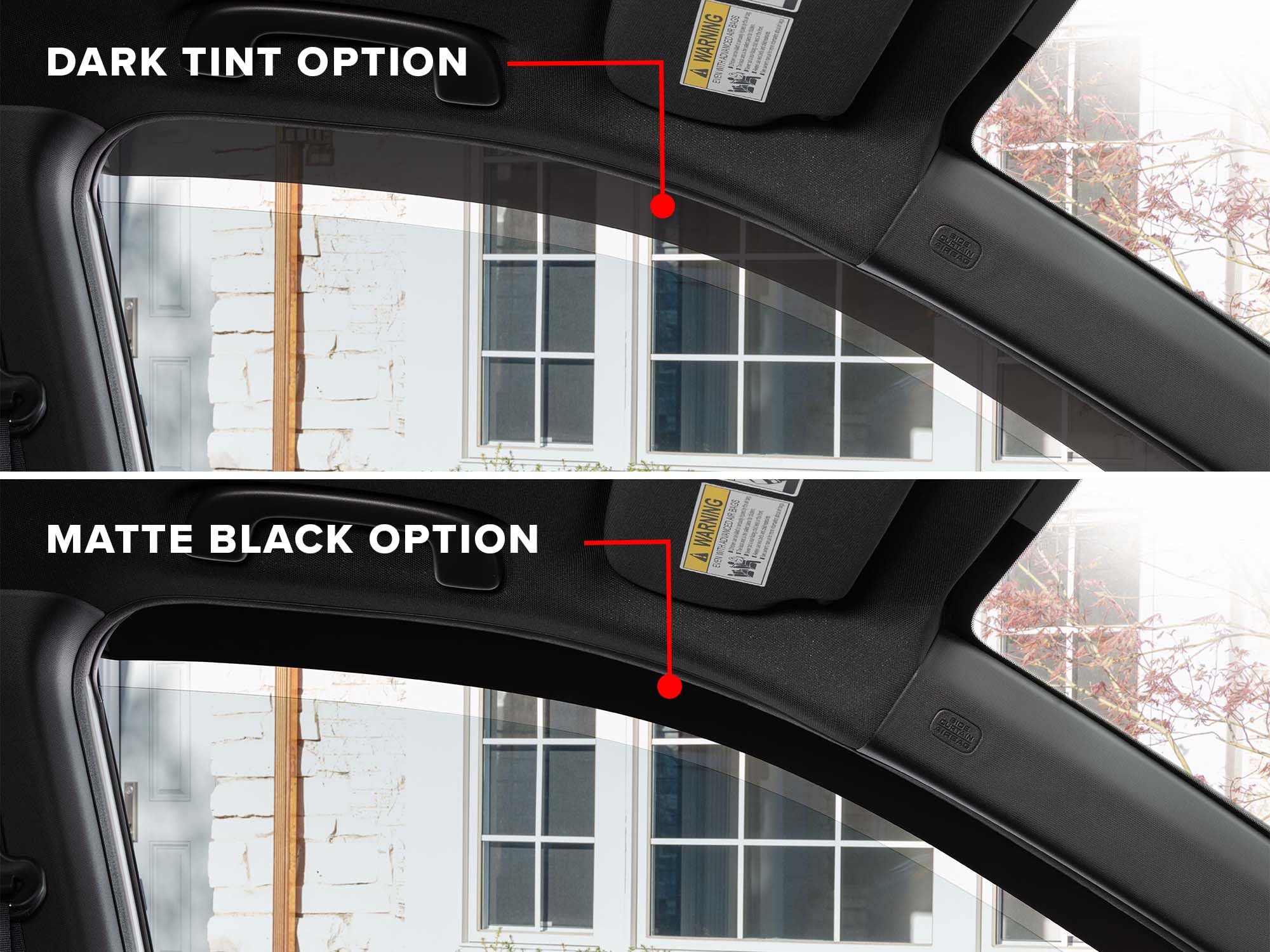 WeatherTech Custom Fit Side Window Deflectors for Ford F-150, F-150 Lightning, F-150 Raptor - (801025IM-81765IM), Dark Tint