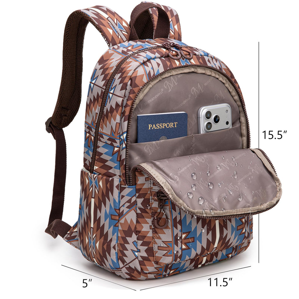 Montana West Backpack Purse for Women Western Aztec Backpack Purse Lightweight Casual Daypack for Travel