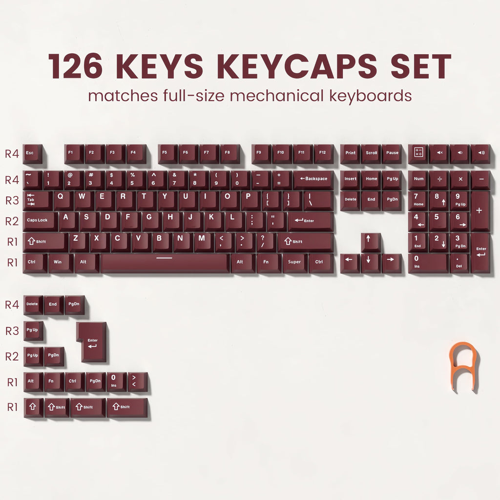 dagaladoo Black Topographic keycaps Double Shot PBT keycaps Shine Through Keyboard Keys Side Printed Key caps Cherry Profile Custom keycap Set for100%, 75%, 65%, 60% US Layout Mechanical Keyboard