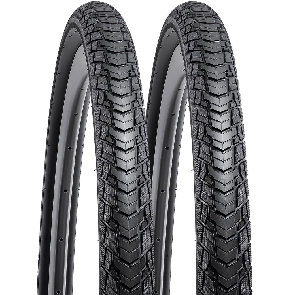 YUNSCM 700C Bike Tires 700x38C 40-622 Tires Premium Butyl Rubber, Fit for Gravel, Hybrid Road Bike 700x36C 700x38C 28x1.50 Bicycle Tires 2-PCS (Y-1128)