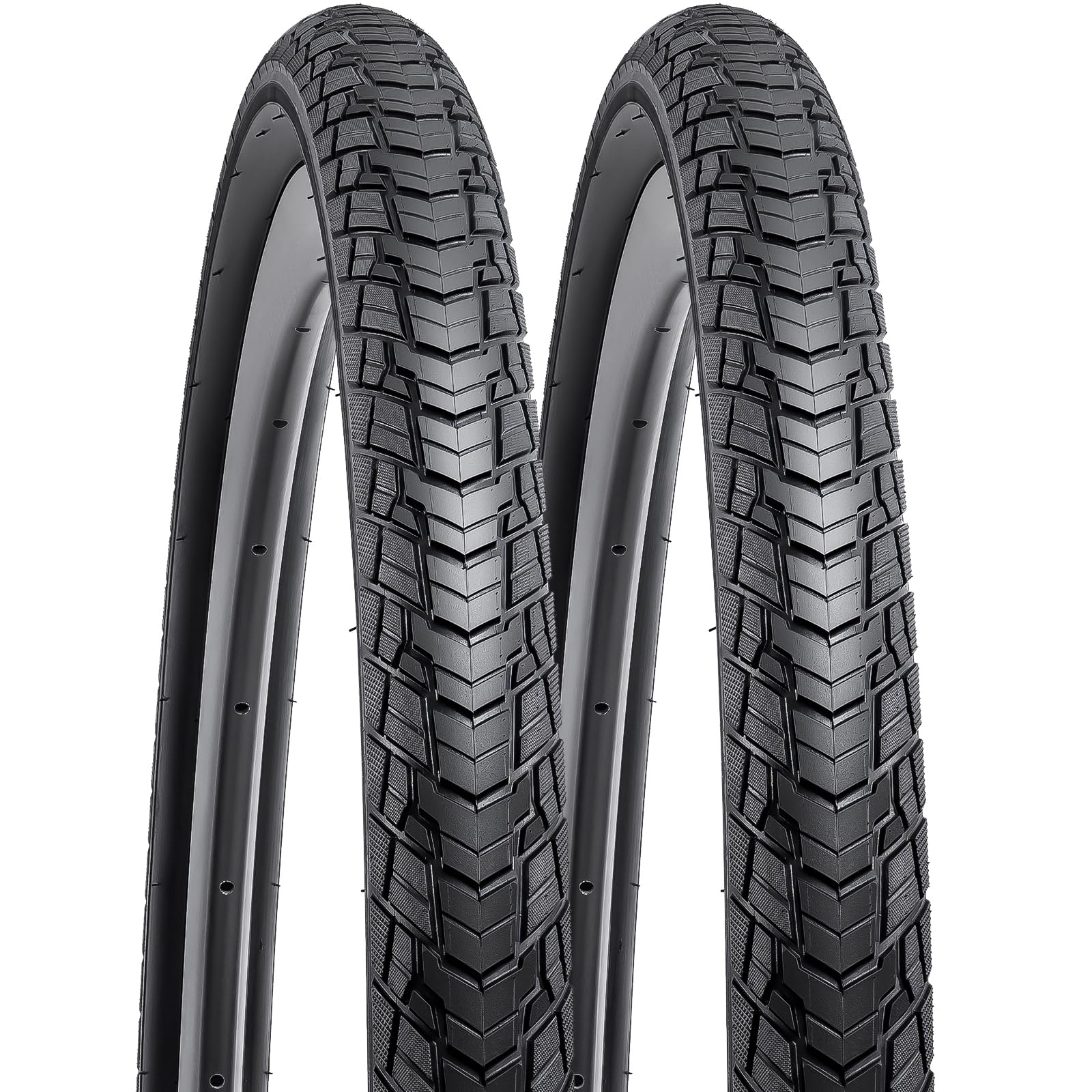 YUNSCM 700C Bike Tires 700x38C 40-622 Tires Premium Butyl Rubber, Fit for Gravel, Hybrid Road Bike 700x36C 700x38C 28x1.50 Bicycle Tires 2-PCS (Y-1128)